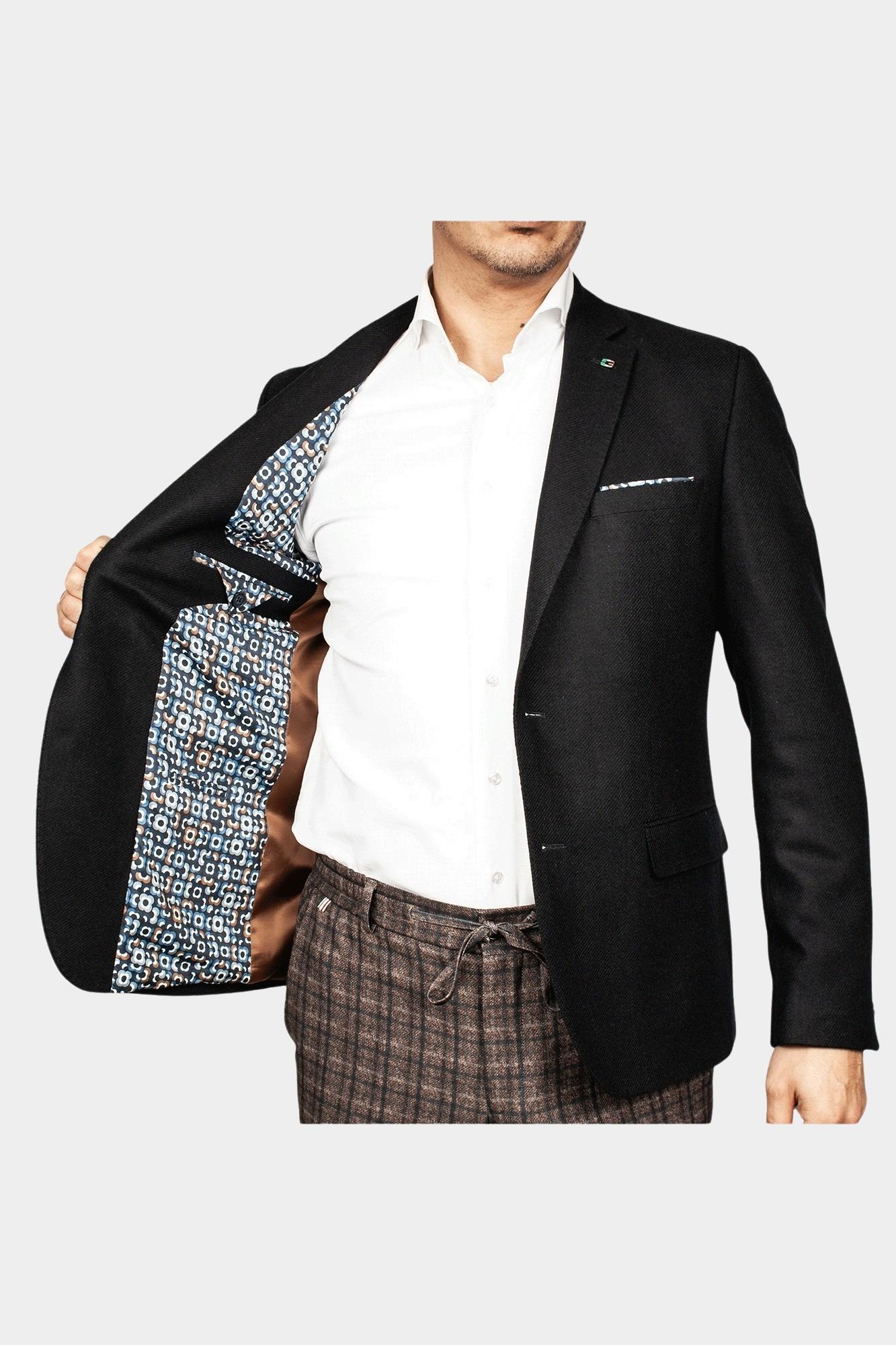 Giordano Blazer Blauw Blazer Robert Wool Mix 422610/60