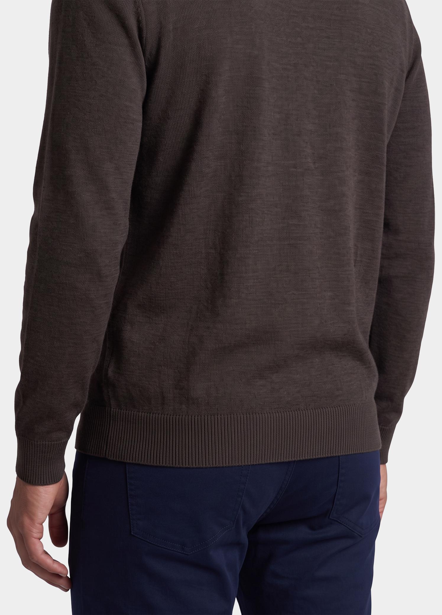 Born With Appetite Half Zip Bruin Lux Pull Halfzip Merino BWA00005LU15/2004 Dark Brown
