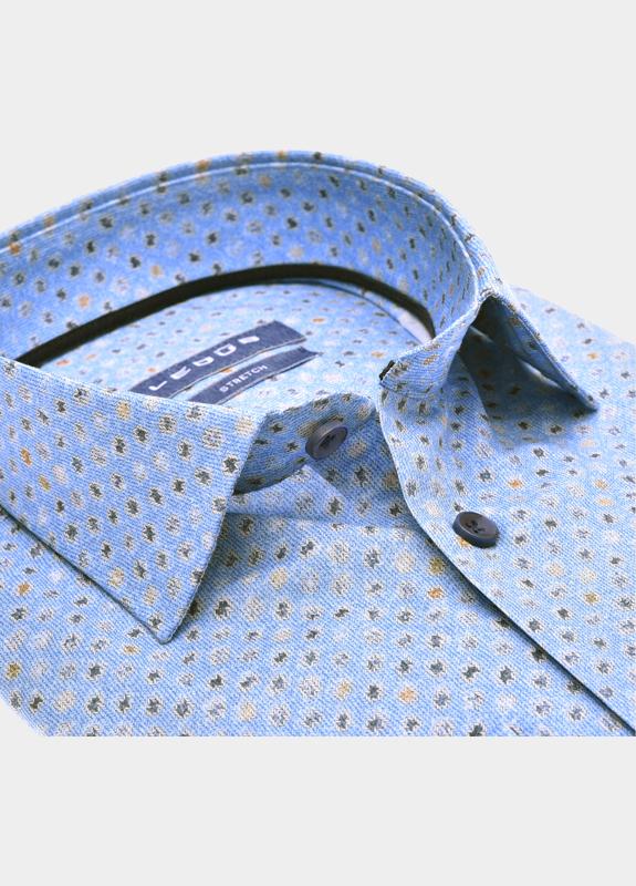 Ledub Business hemd lange mouw Blauw  0142145/130-190-000