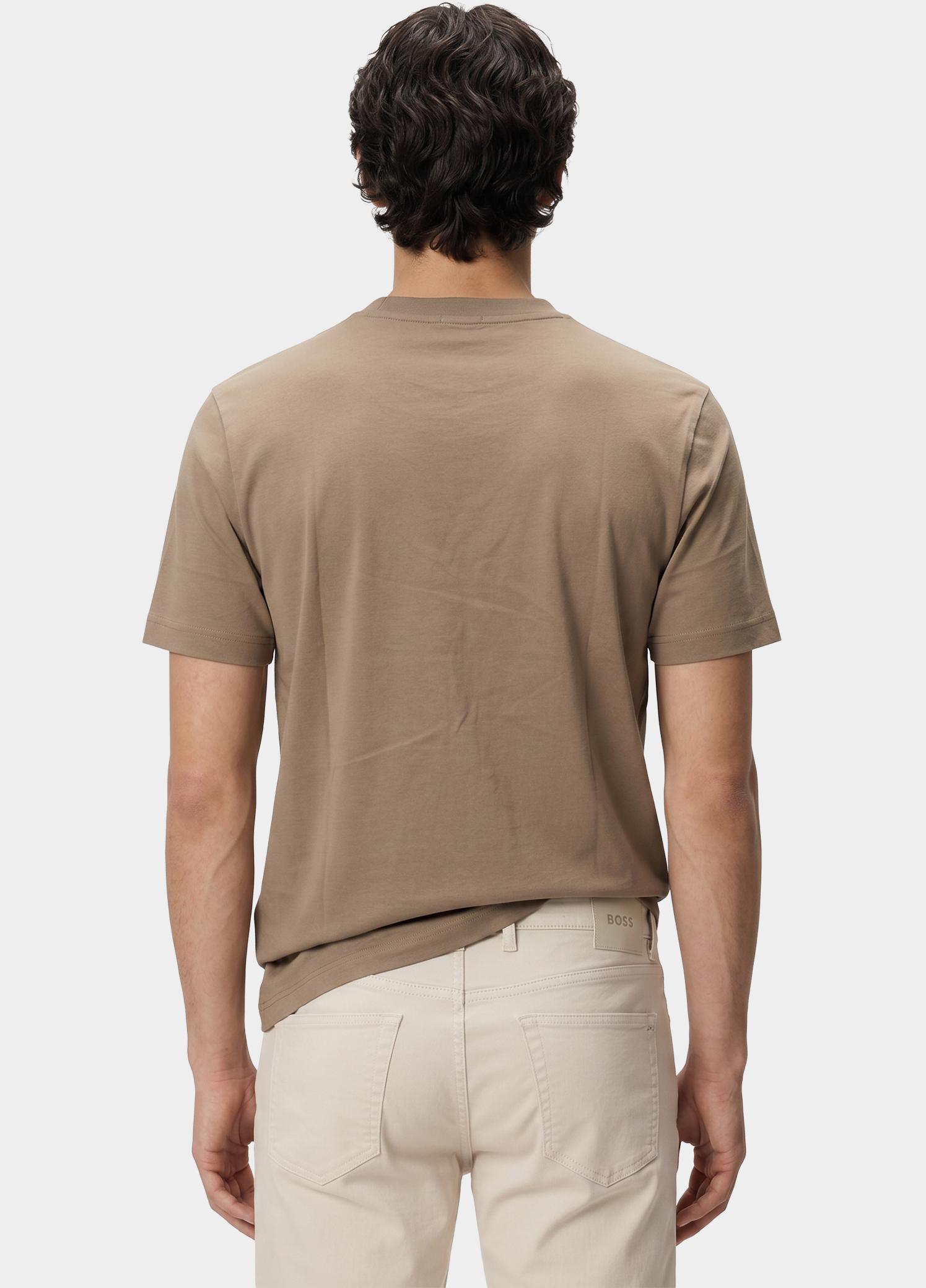 BOSS Black T-shirt lange mouw Beige Thompson 01 10281524 01 50565995/260