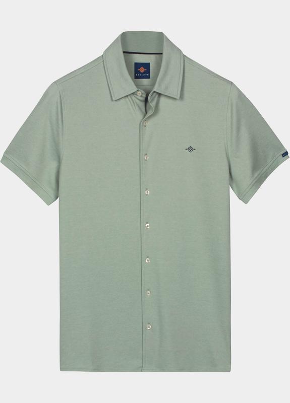 Baileys overhemd korte mouw heren Groen Poloshirt -overall buttons  2 615274/72