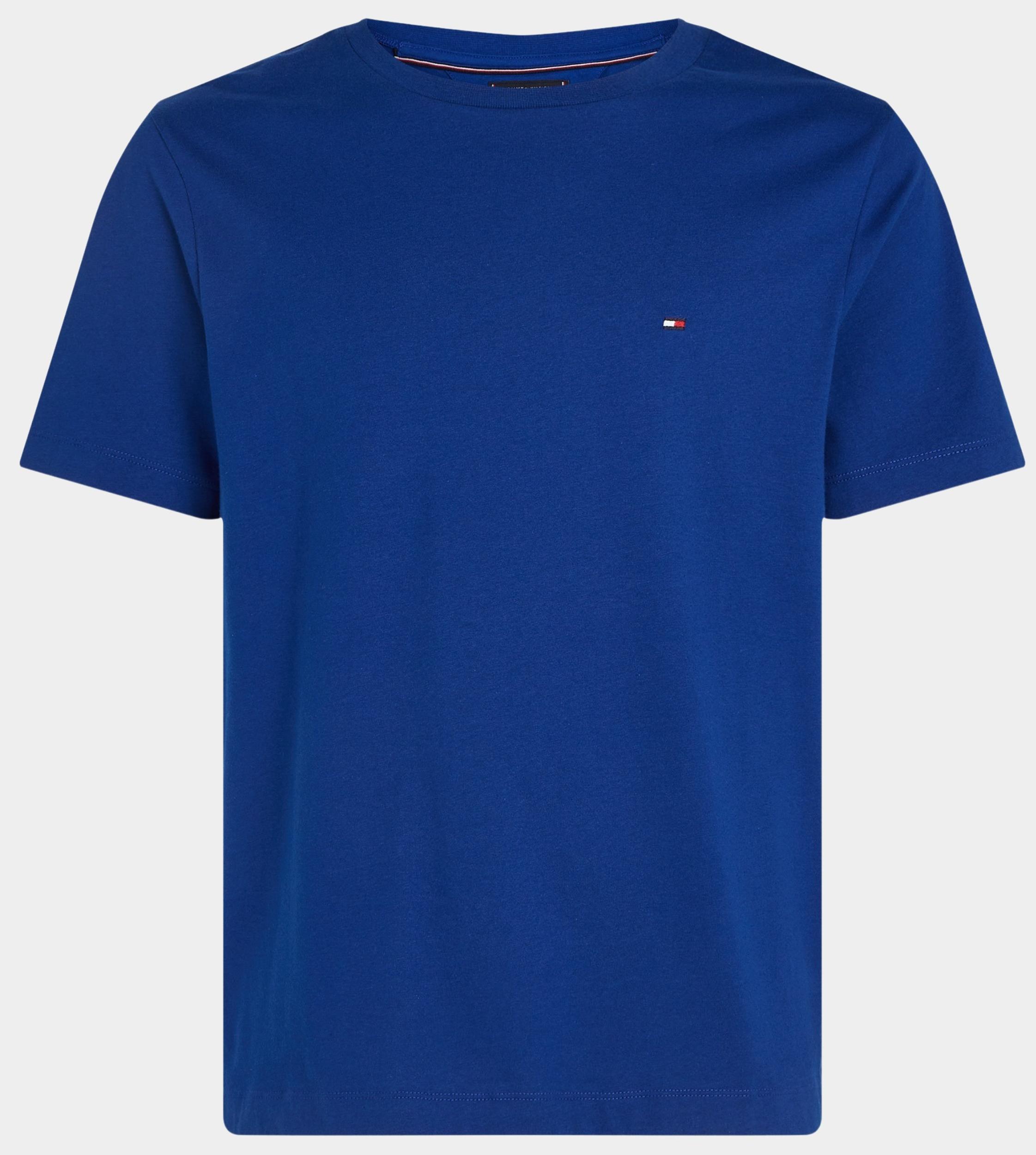 Tommy Hilfiger T-shirt korte mouw Blauw ESS Seasonal Reg Fit Solid Tee MW0MW39995/D03