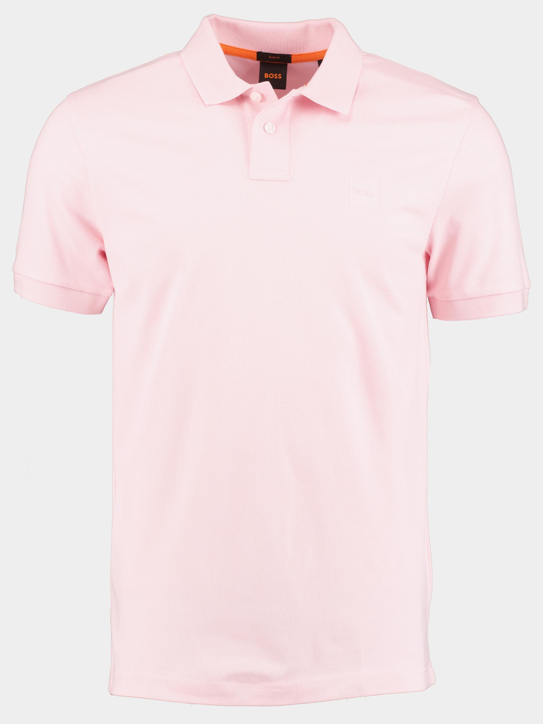 BOSS Orange Polo korte mouw Roze Passenger 10256683 01 50507803/682