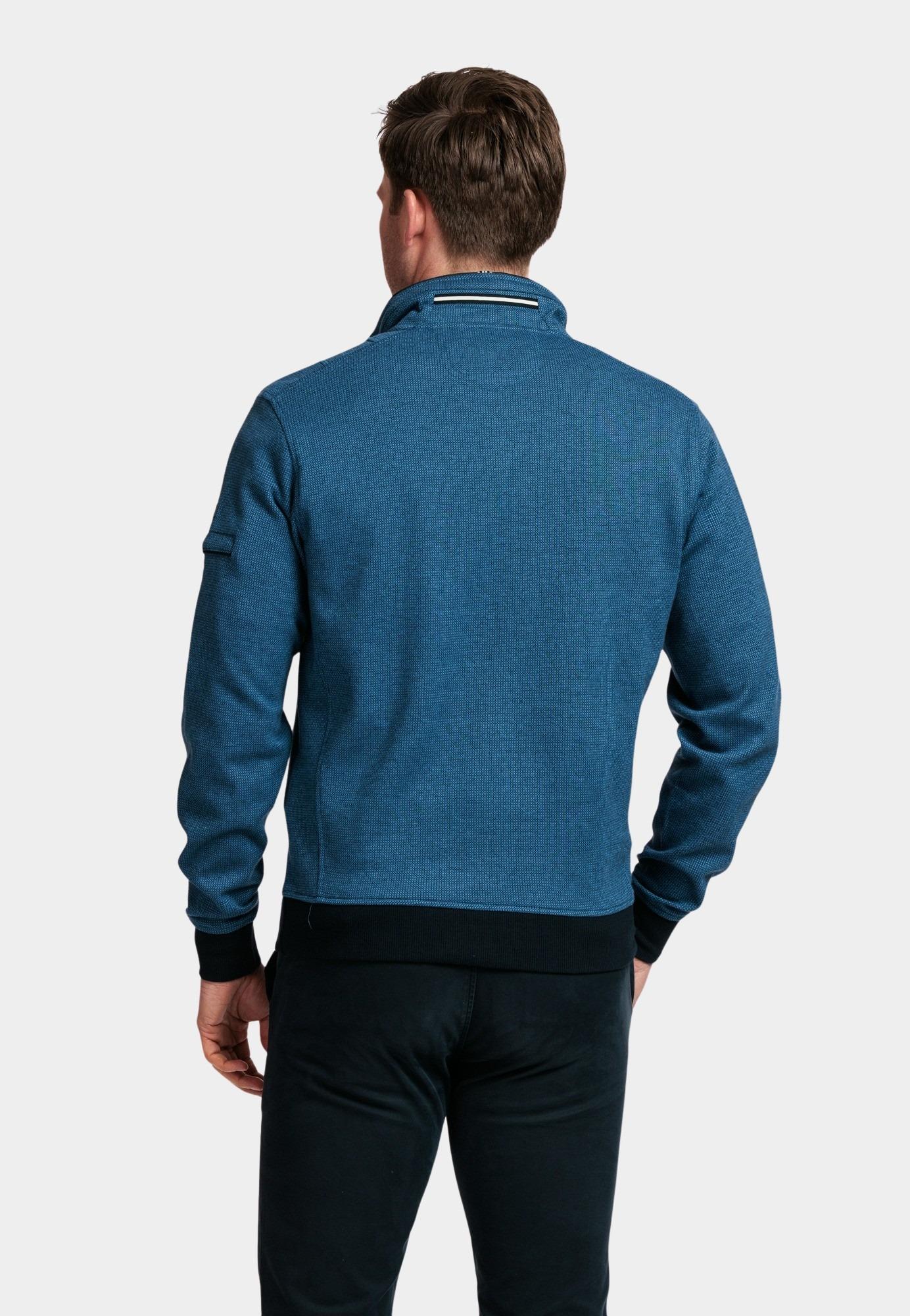 Baileys Half Zip Blauw Sweatshirt 1/2 zip All over 2 413135/60