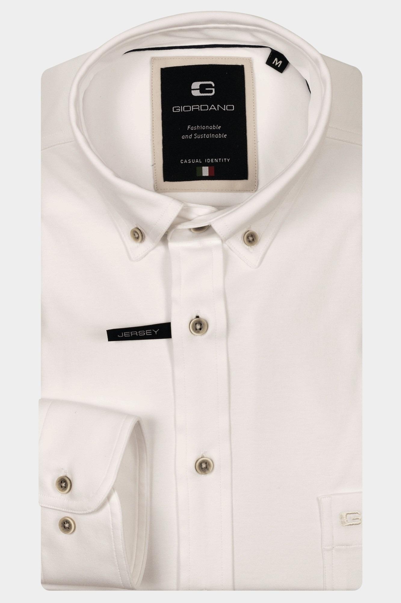 Giordano Casual hemd lange mouw Wit Ivy long sleeve button down J NOS7078/10