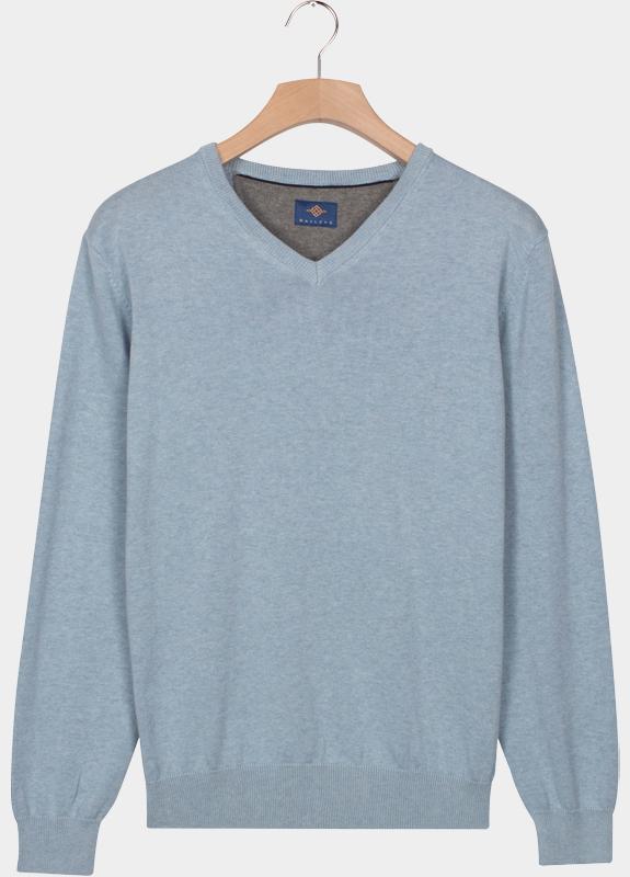 Baileys Pullover Blauw V-Neck Pullover 12gg, single 528100CCT-3/615