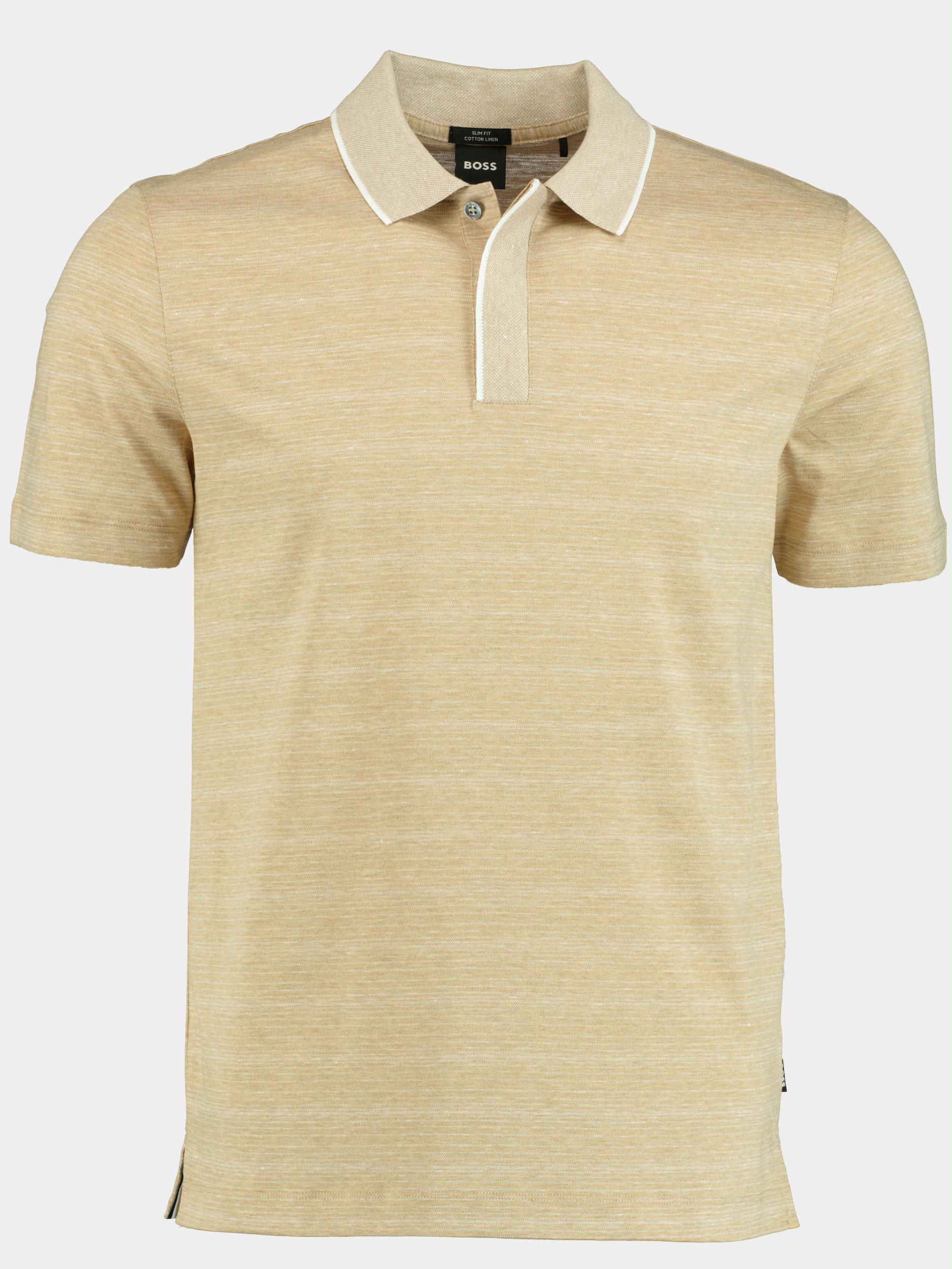 BOSS Black Polo korte mouw Beige Phillipson 166 10243127 01 50471727/275