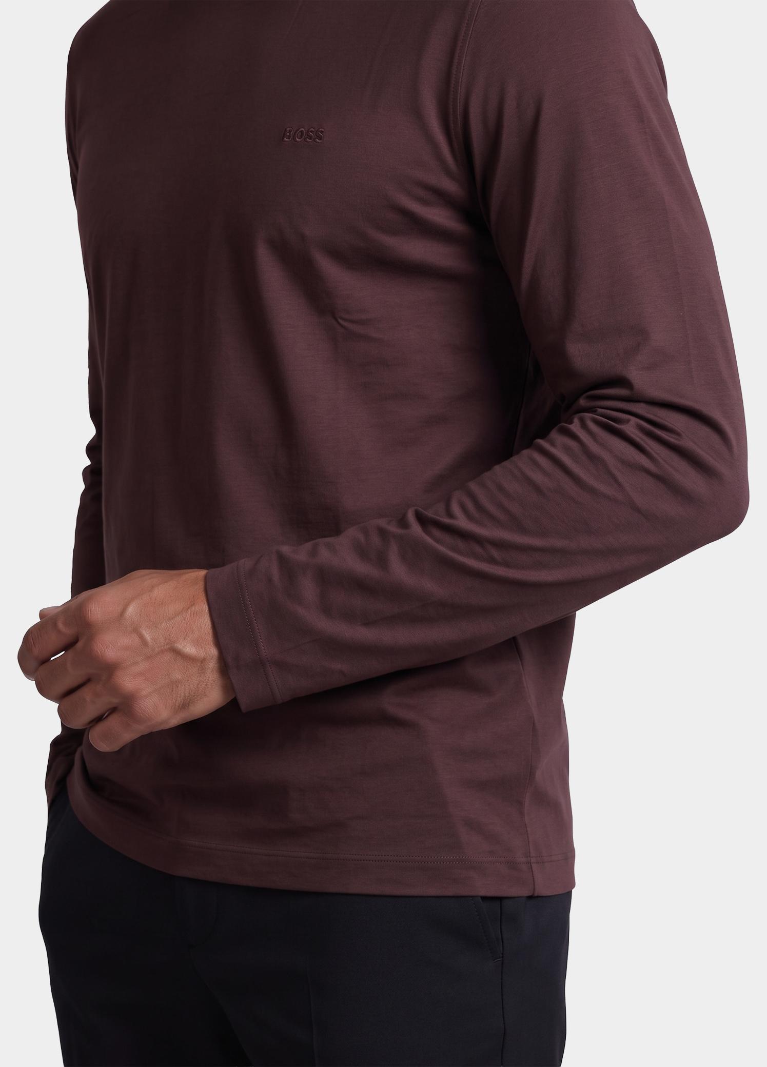 BOSS Black longsleeve heren Bruin H-Talley 01 10281524 01 50567762/209