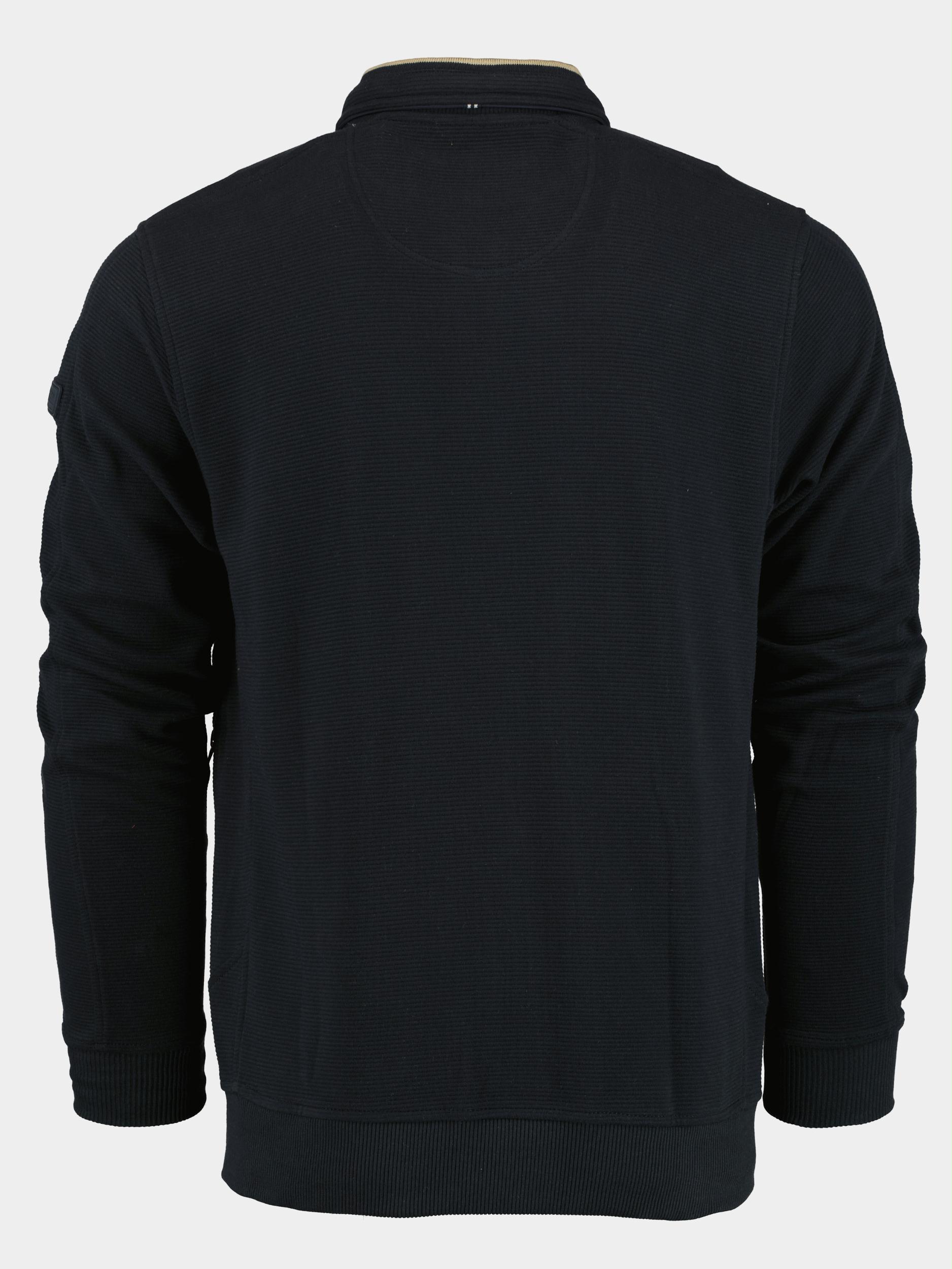 R.B. Boston Vest Blauw Sweat cardigan zip 312230/60