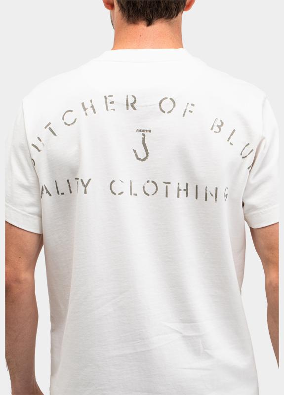 Butcher of Blue T-shirt korte mouw Wit Army QCC M2613040/112