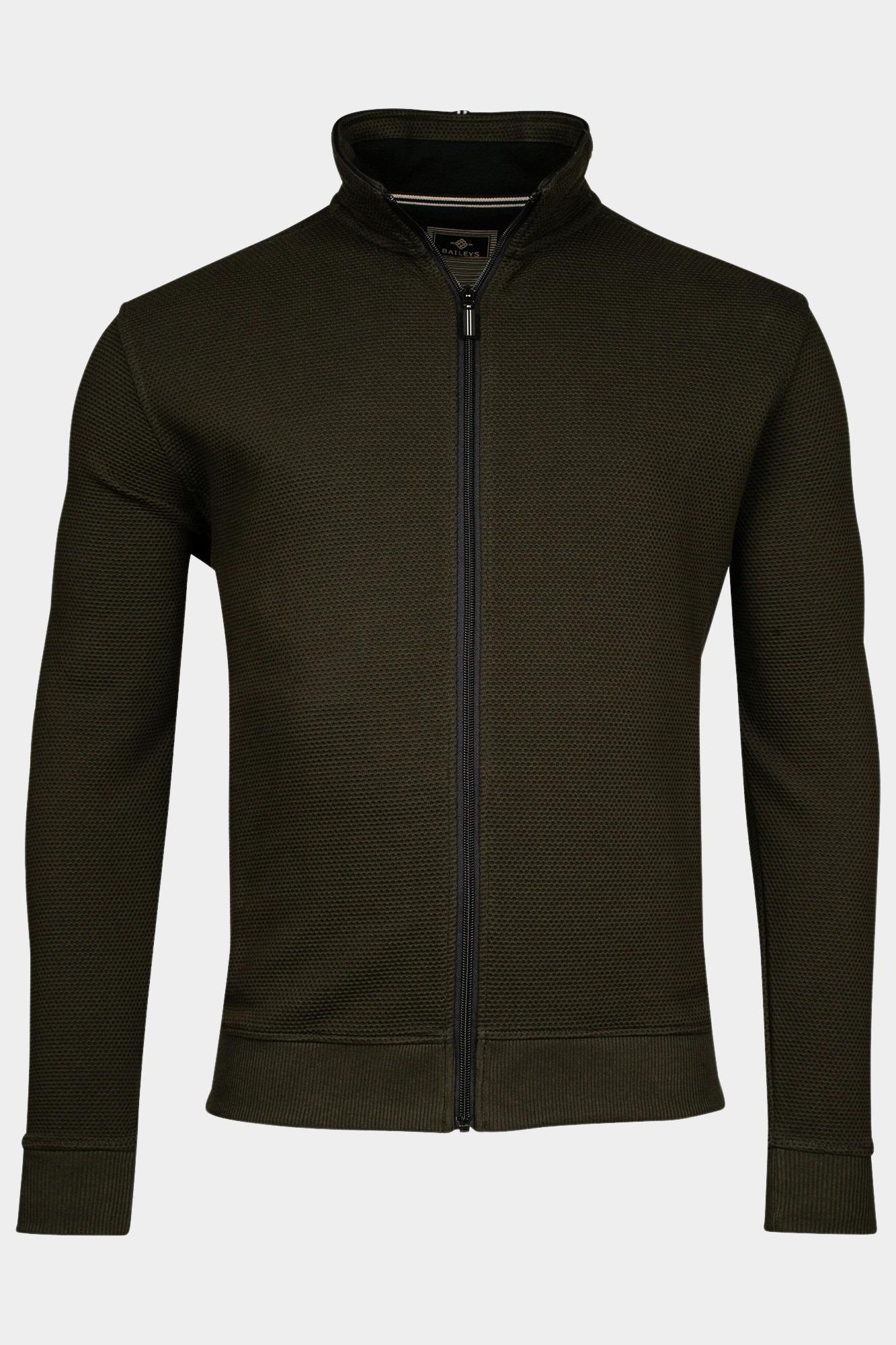 Baileys Vest Groen Sweat Cardigan Zip 422292/79