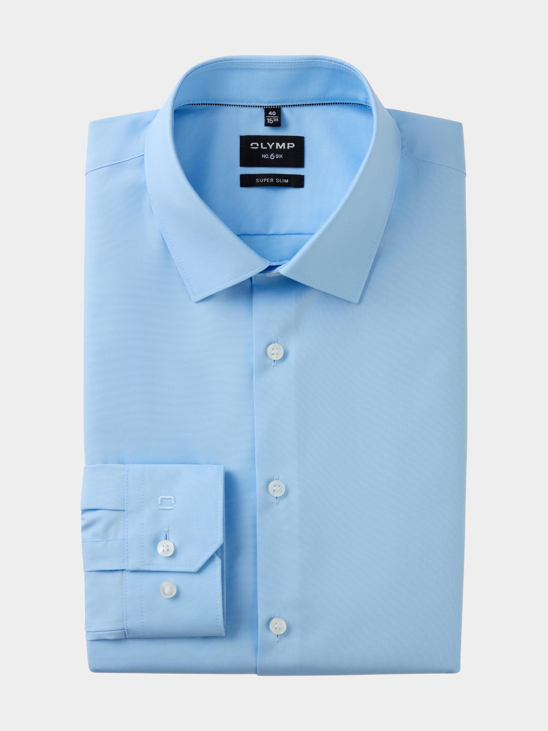 Olymp Business hemd lange mouw Blauw No. Six 046664/10