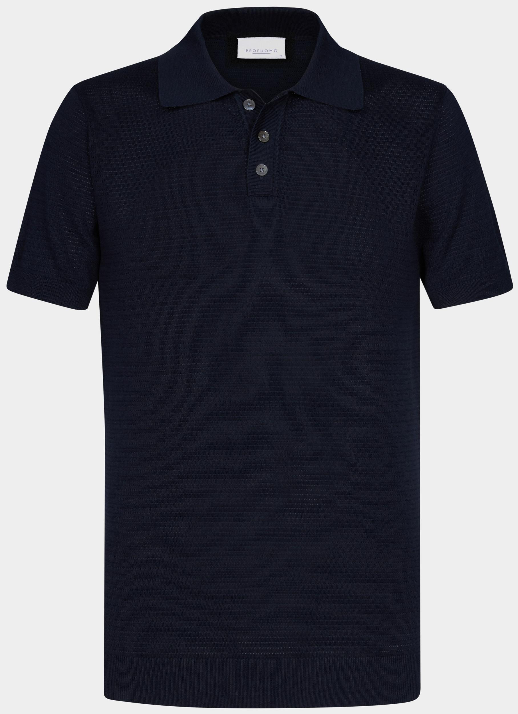 Profuomo Polo korte mouw Blauw  PPWD10007A/P