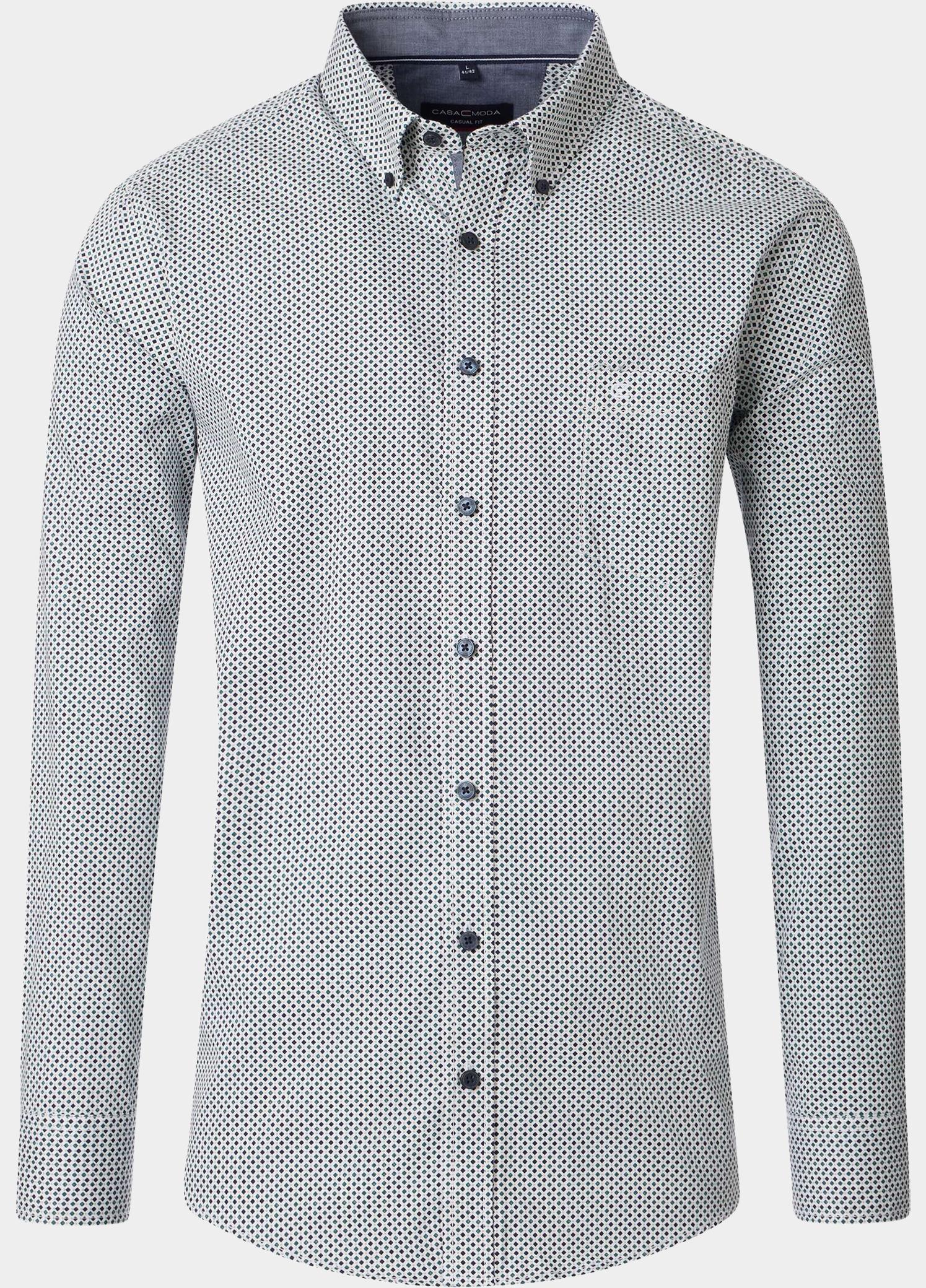 Casamoda Overhemd heren Blauw B.D. Casual Fit 454390200/150