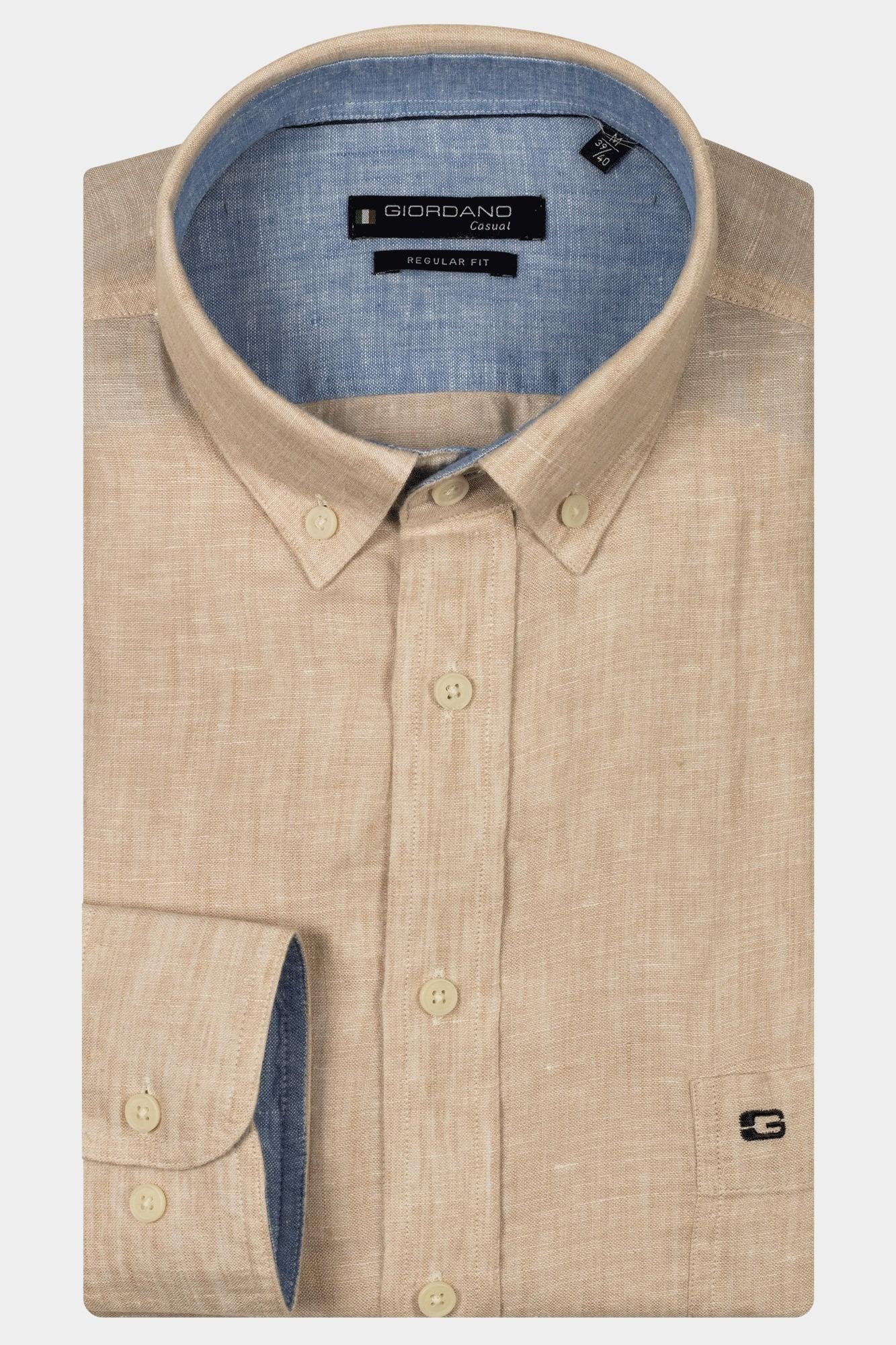 Giordano Casual hemd lange mouw Wit Ivy Long Sleeve button down s 517009/81