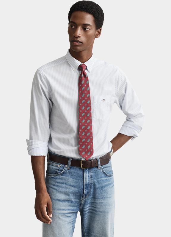 Gant Overhemd heren Blauw Regular Fit Poplin 3000130/455