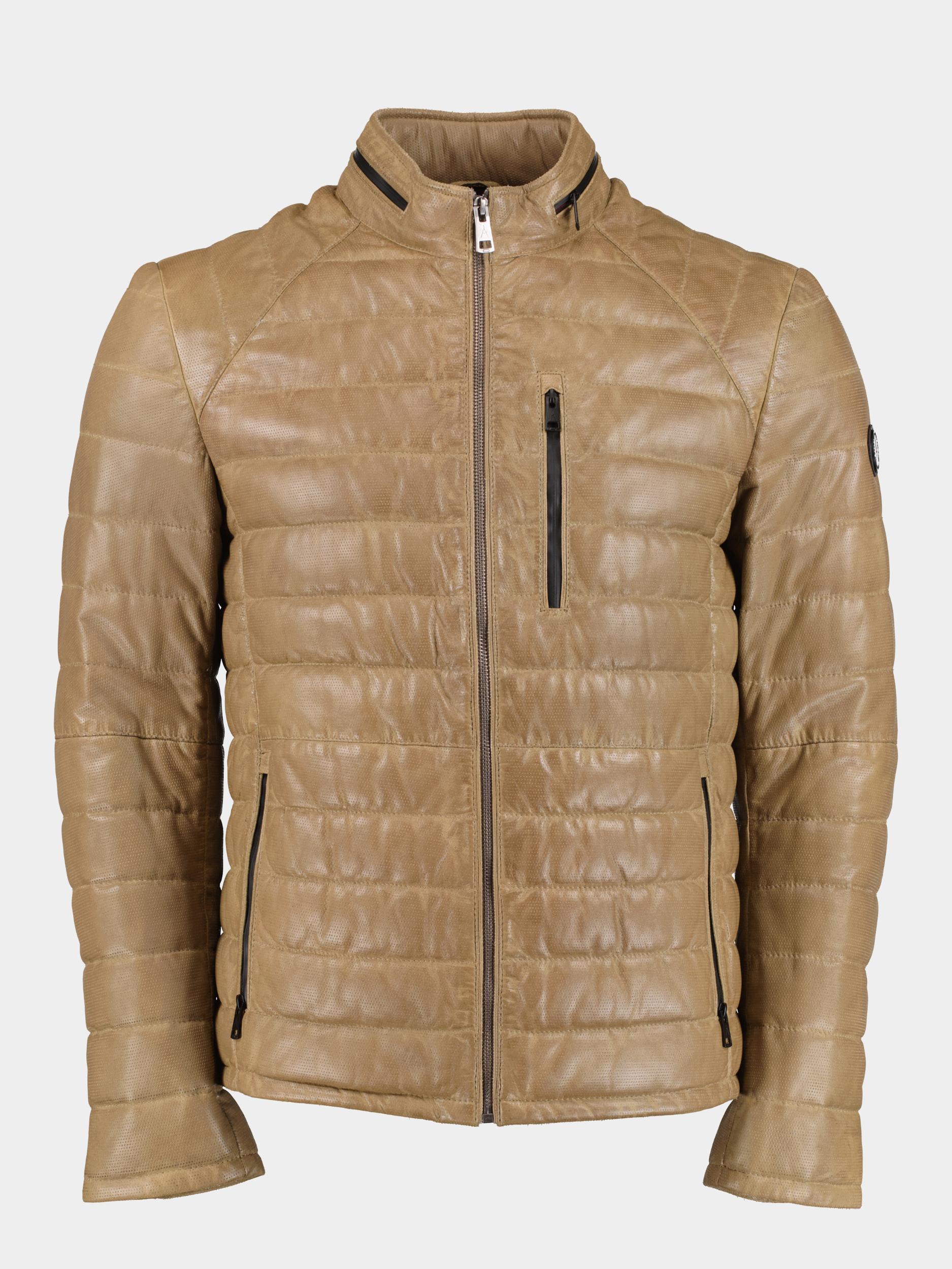 Donders 1860 Lederen jack Groen Leather Jacket 52290/623
