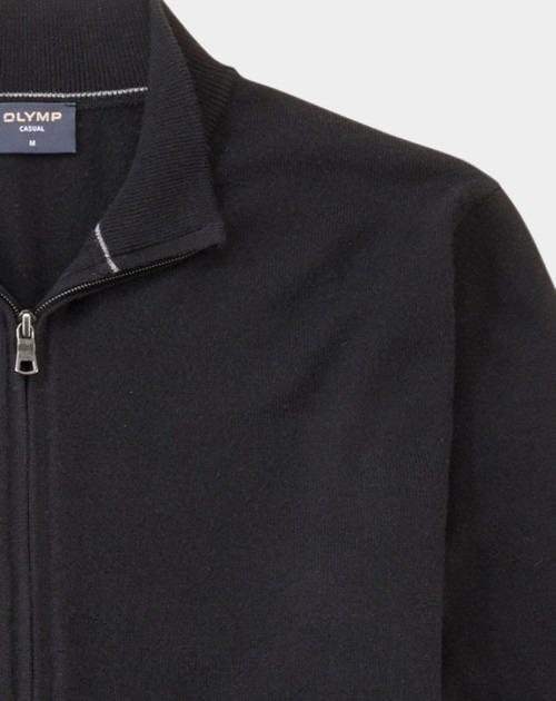 Olymp Vest Zwart Jacke Strick 533766/68