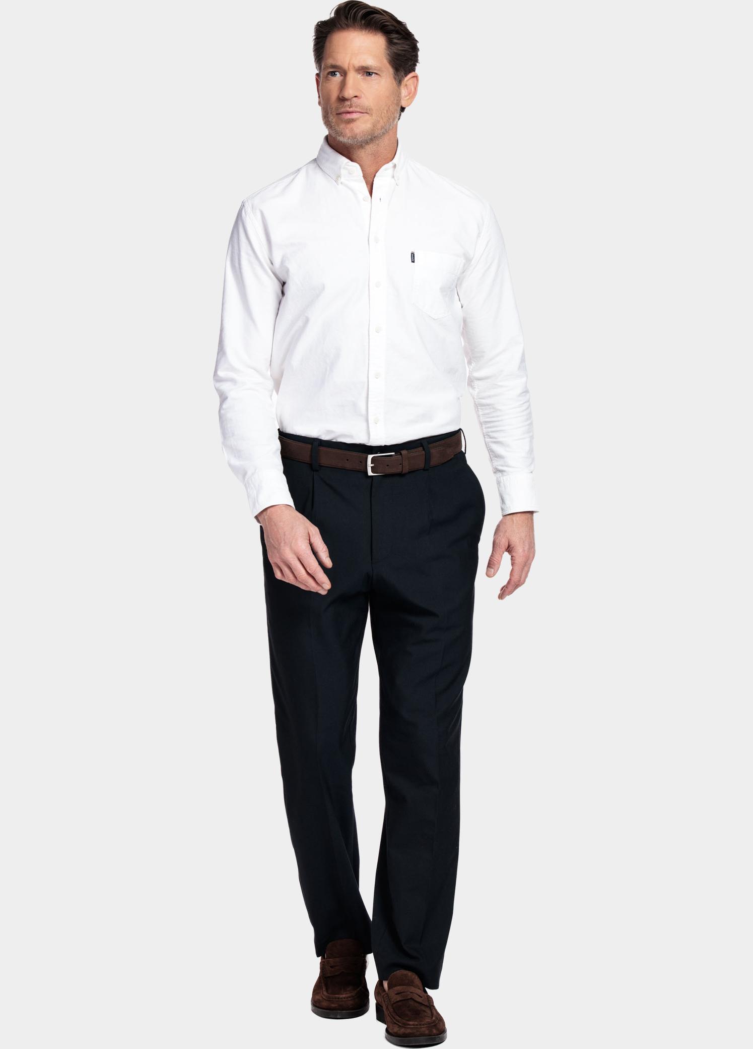 Giordano Overhemd heren Wit Brando Long Sleeve Button Dow 617052/10