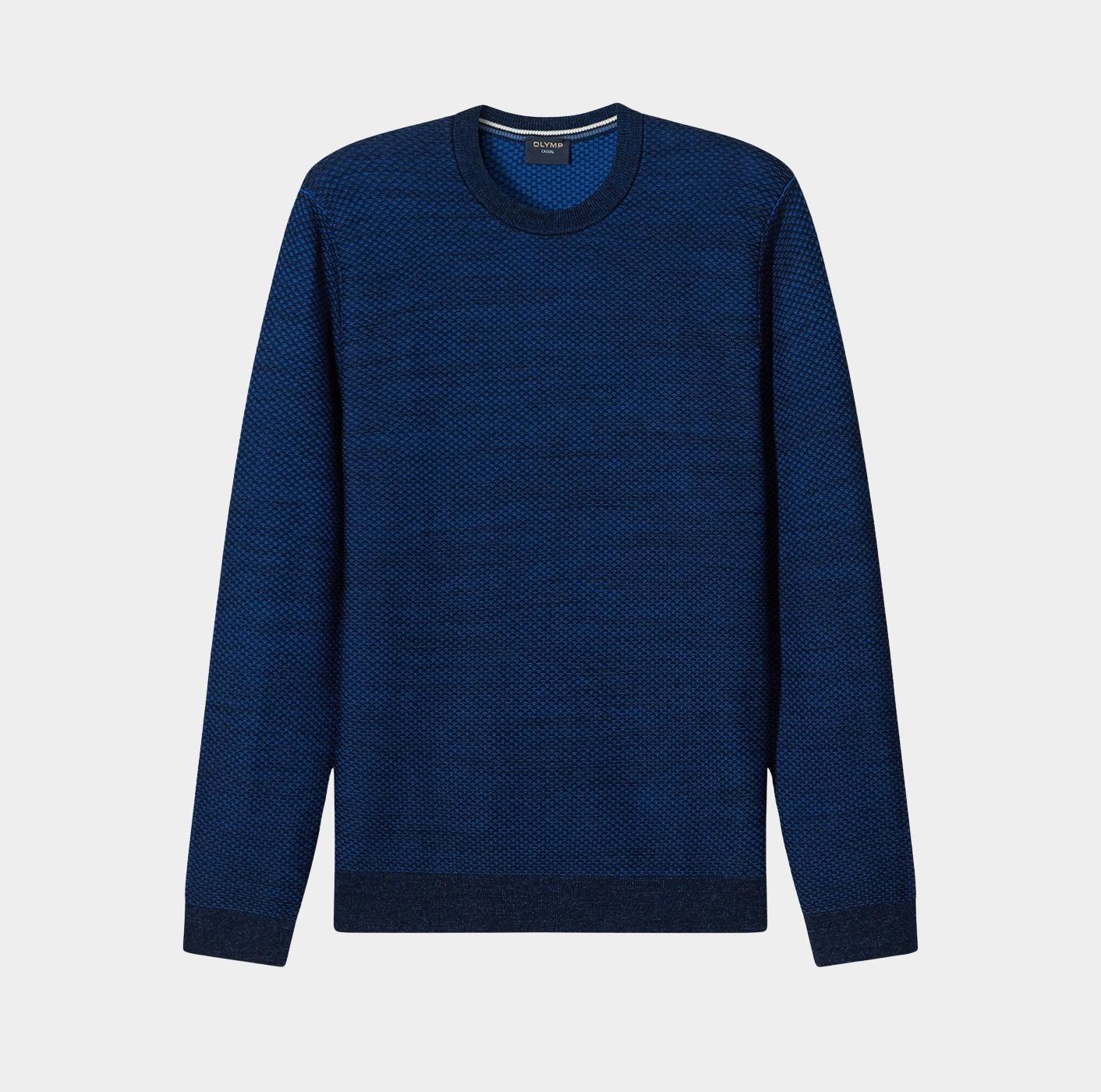 Olymp Pullover Blauw Pullover Strick 530585/18