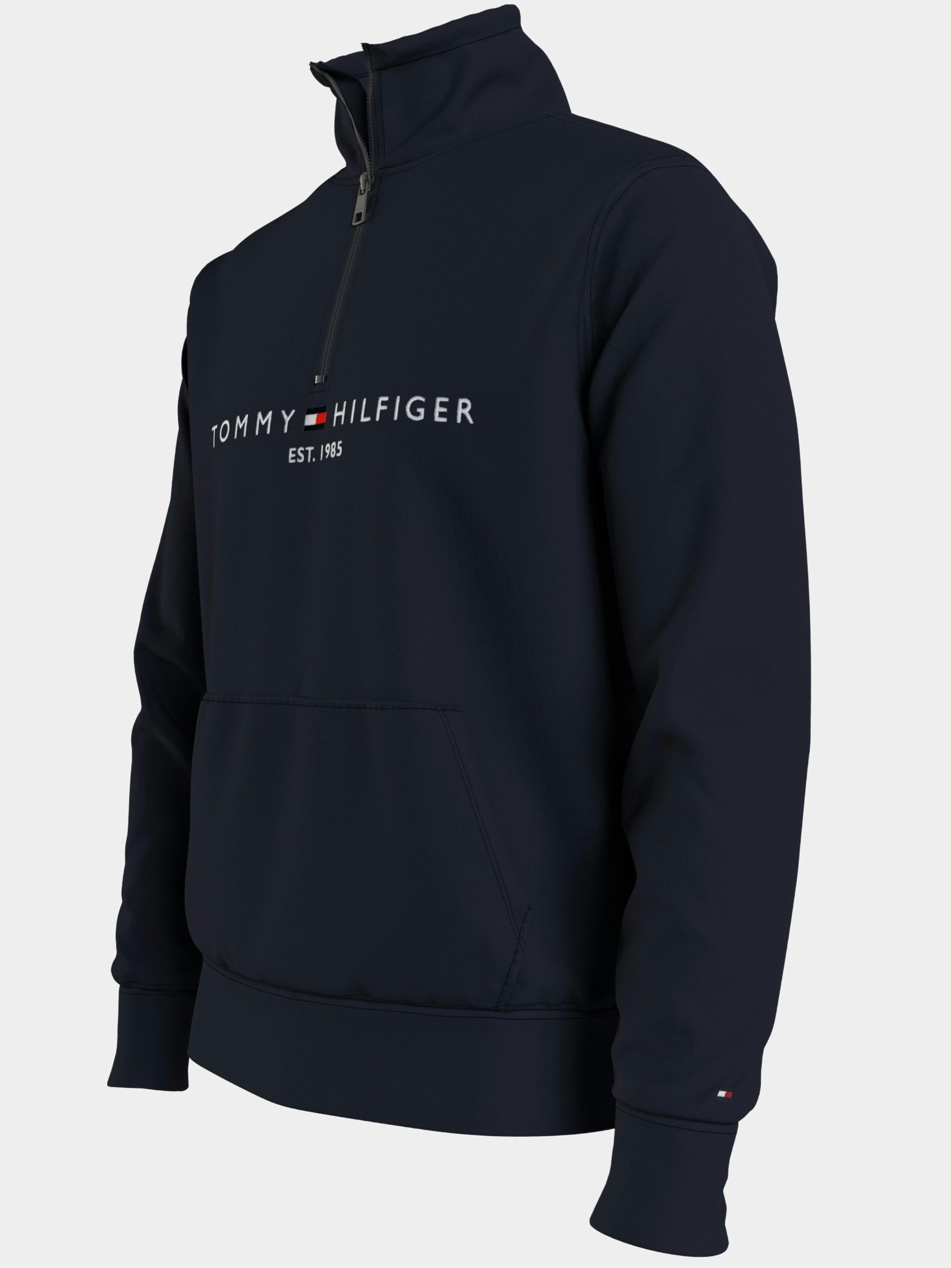 Tommy Hilfiger Sweater Blauw Tommy Logo Mockneck MW0MW20954/DW5
