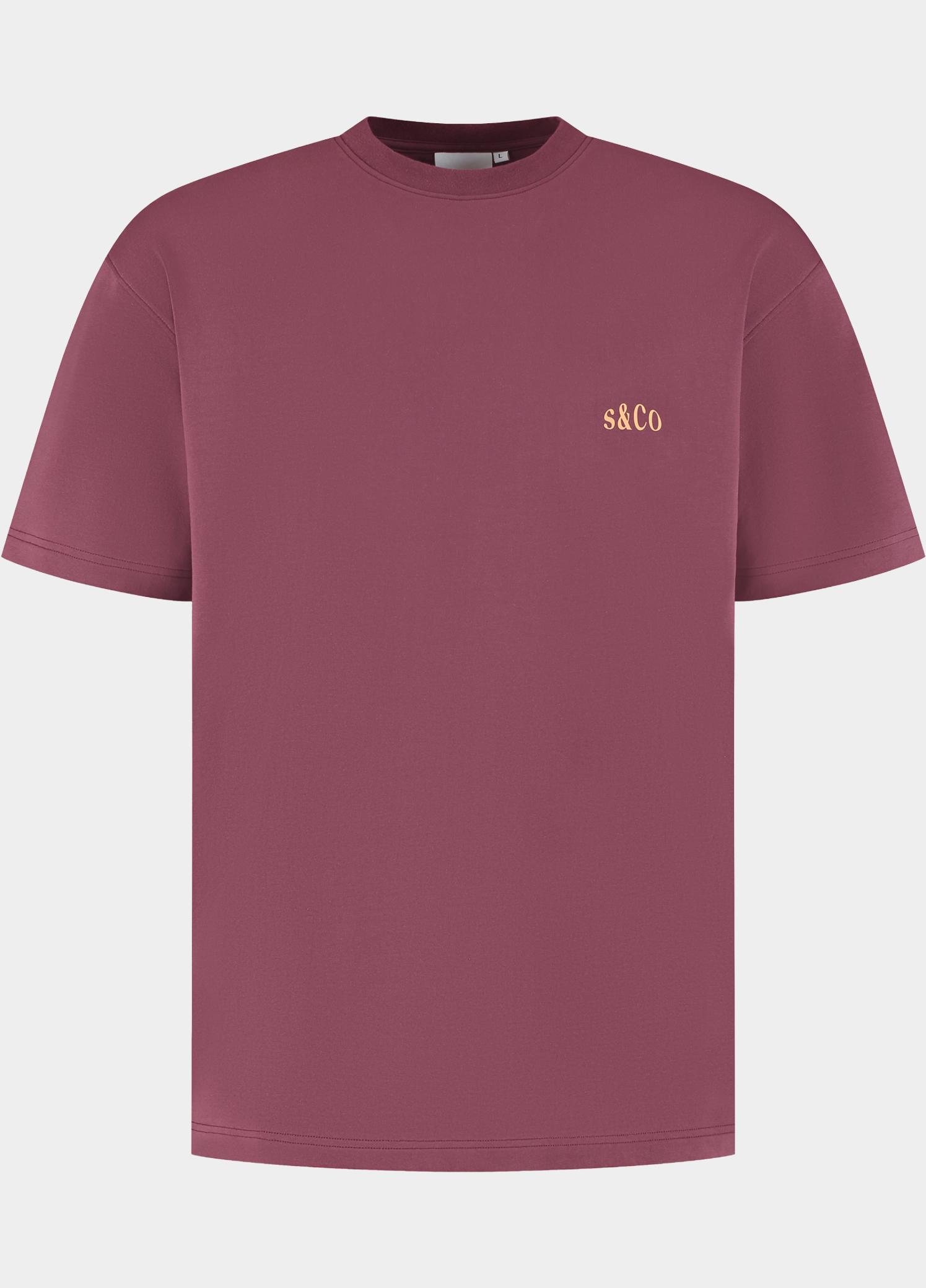 Supply & Co. T-shirt heren Rood Trevor T-shirt With Backprint SCO26318TR04/6002