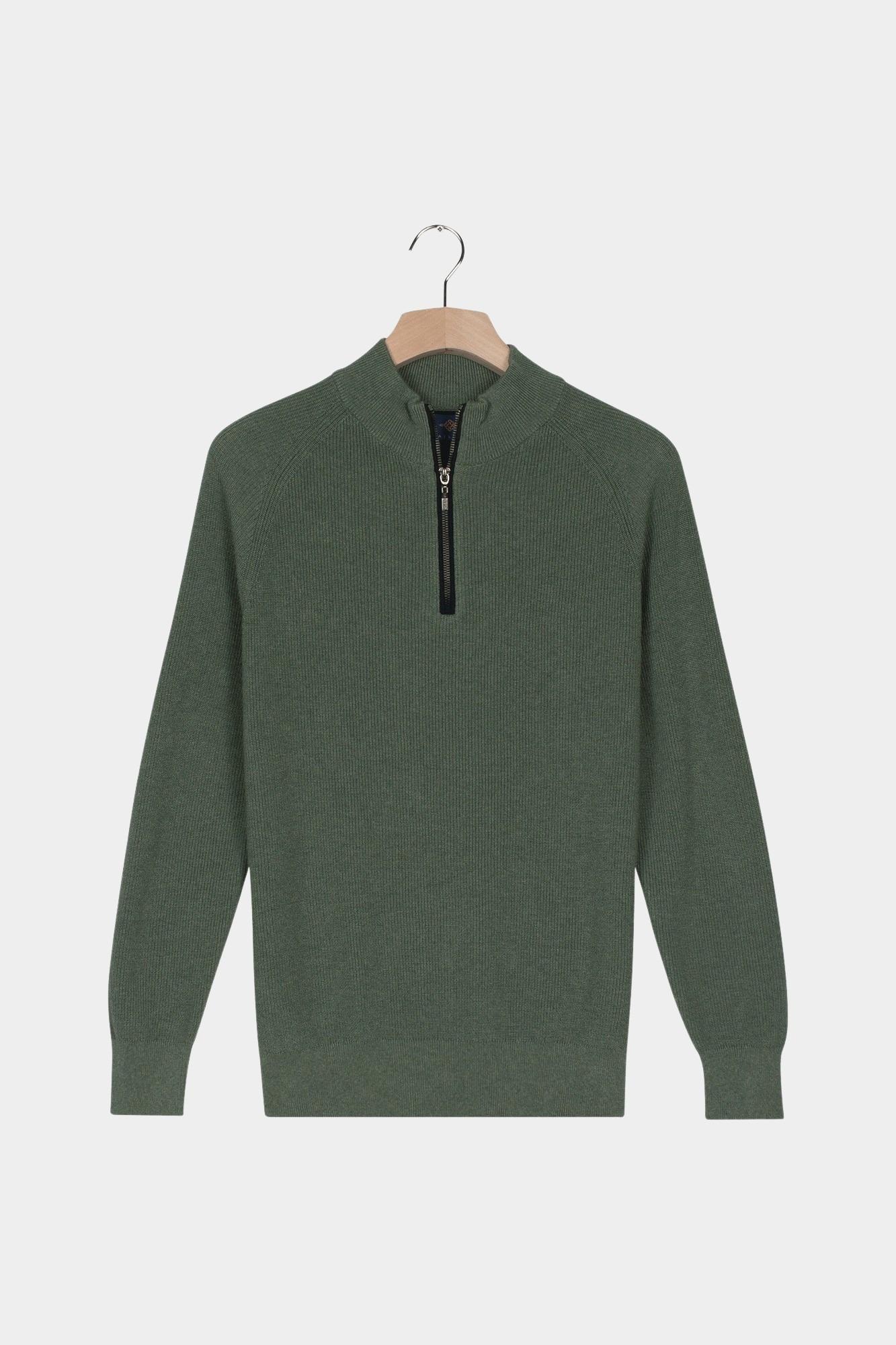 Baileys Half Zip Groen Pullover 1/2 Zip  half cardig 528437/735