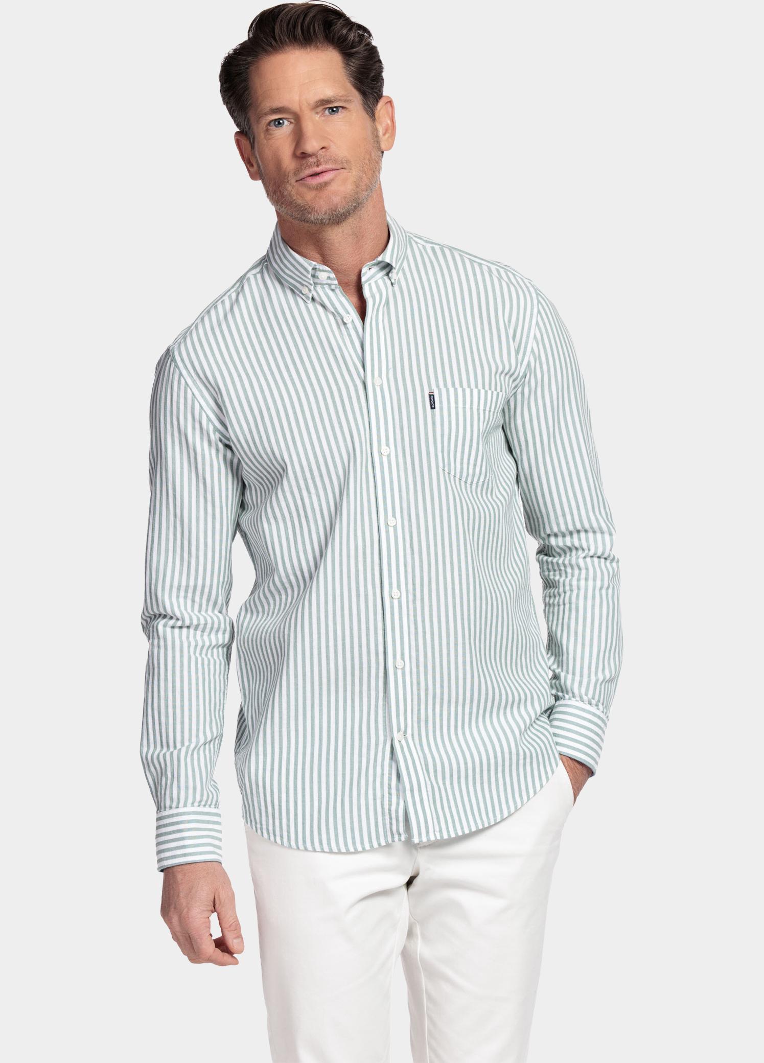 Giordano Overhemd heren Groen Dino Long Sleeve Button Down 617130/72
