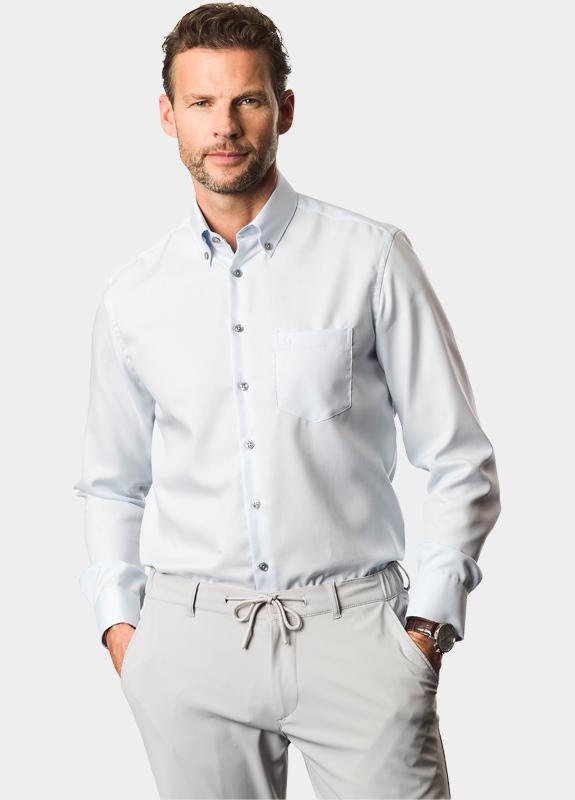 Ledub Business hemd lange mouw Blauw  0143351/120-140-000