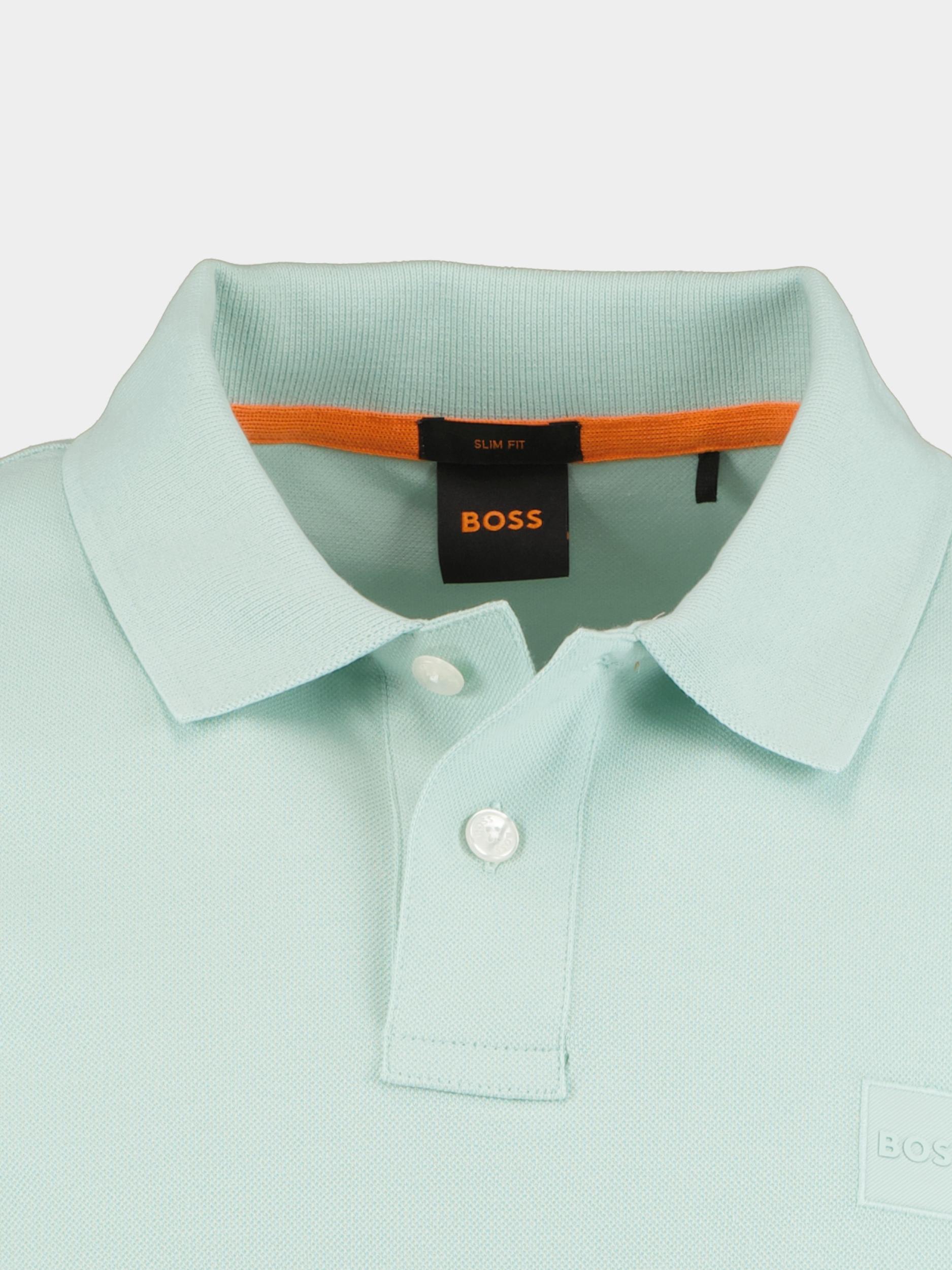 BOSS Orange Polo korte mouw Groen Passenger 10256683 01 50507803/446