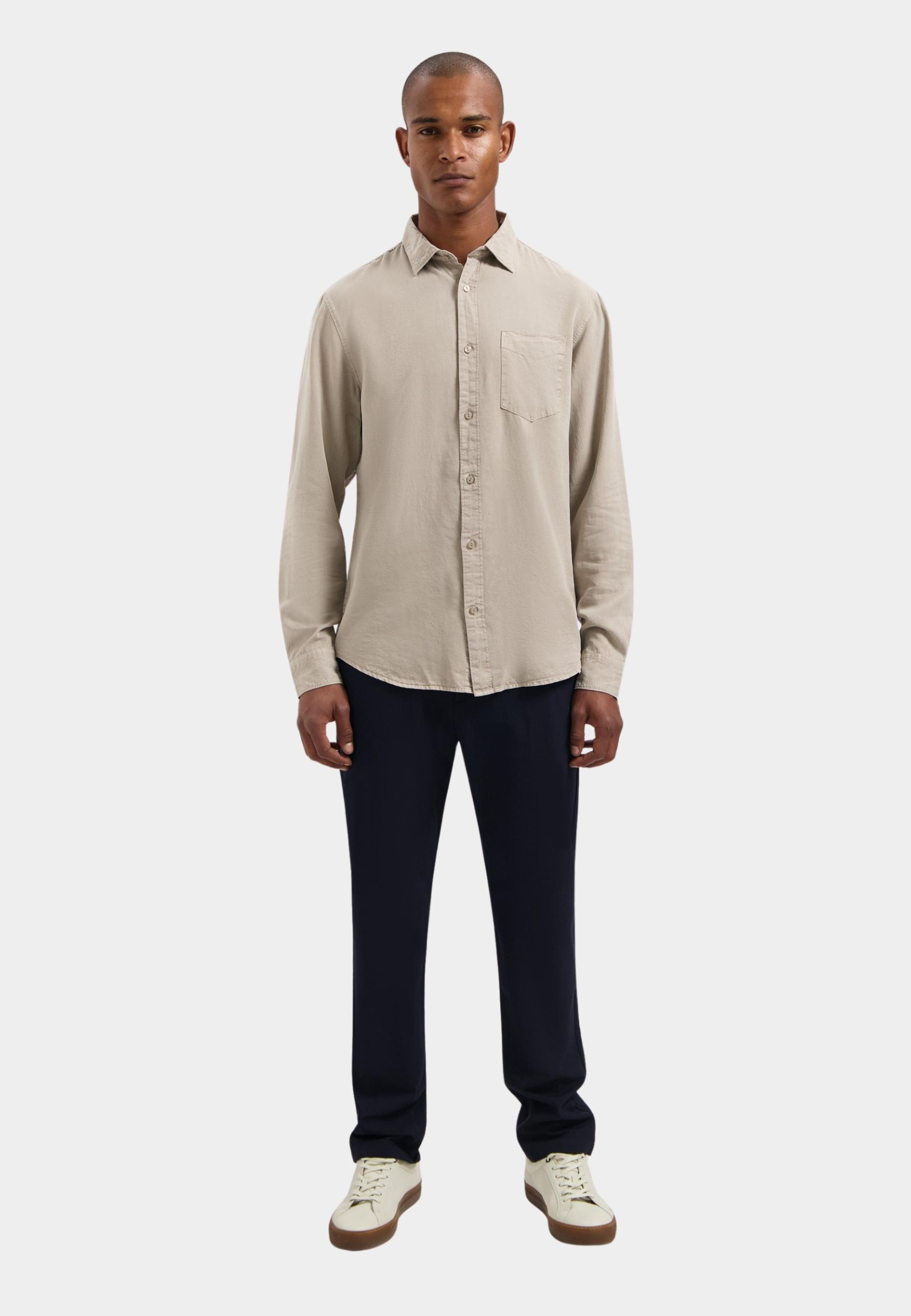 Dstrezzed Casual hemd lange mouw Groen DS_Lamont Shirt 303754-AW25/276