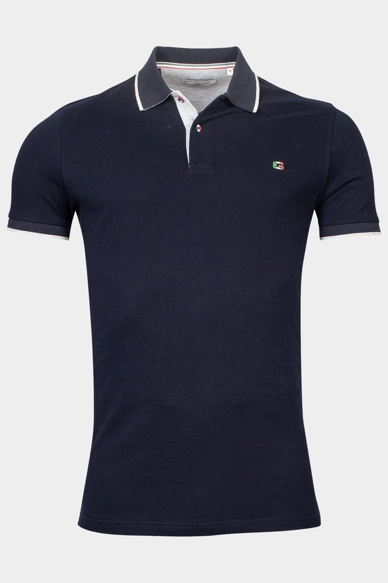 Giordano Polo korte mouw Blauw Nico short sleeve signature p 516587/60