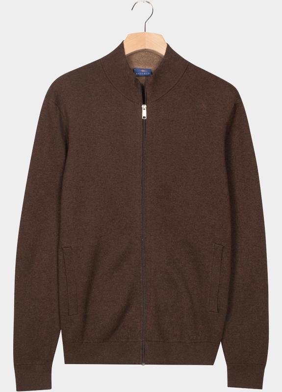 Baileys Vest Bruin Cardigan Zip 522099/895