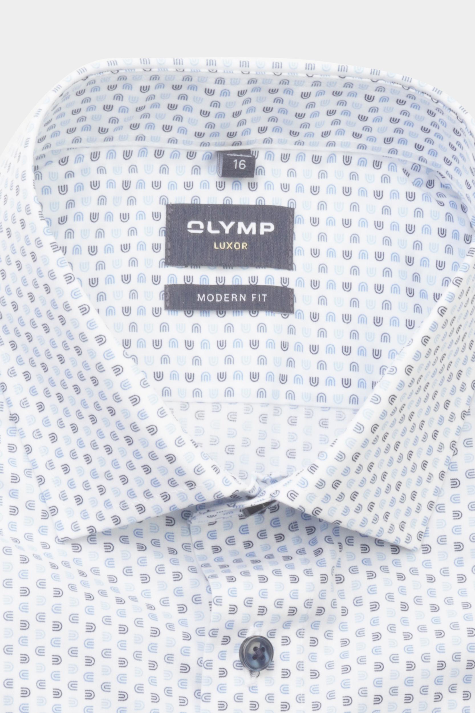 Olymp Business hemd lange mouw Blauw 1216/54 Hemden 121654/11