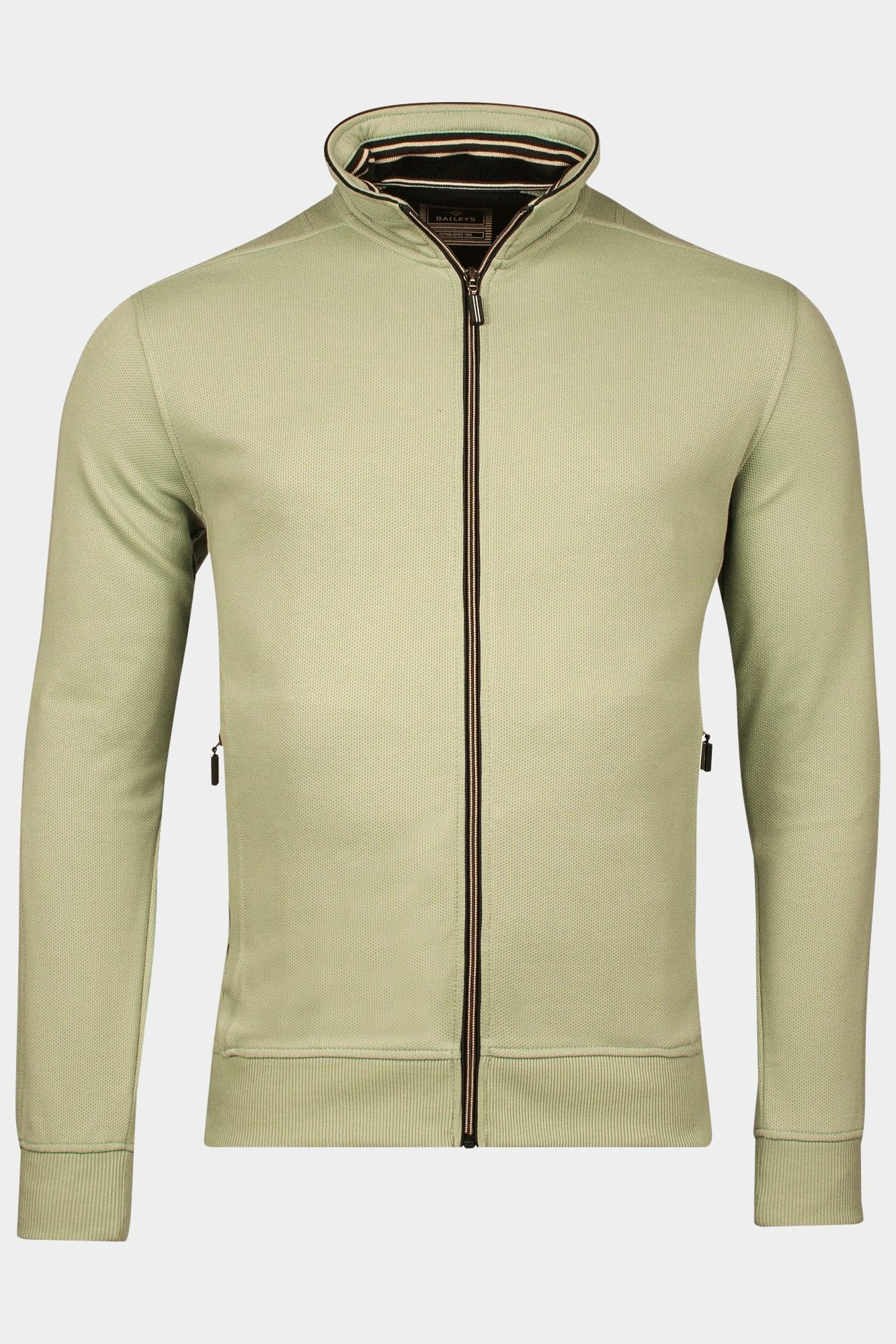 Baileys Vest Groen Sweat Cardigan Zip  Honeycomb 512259/72