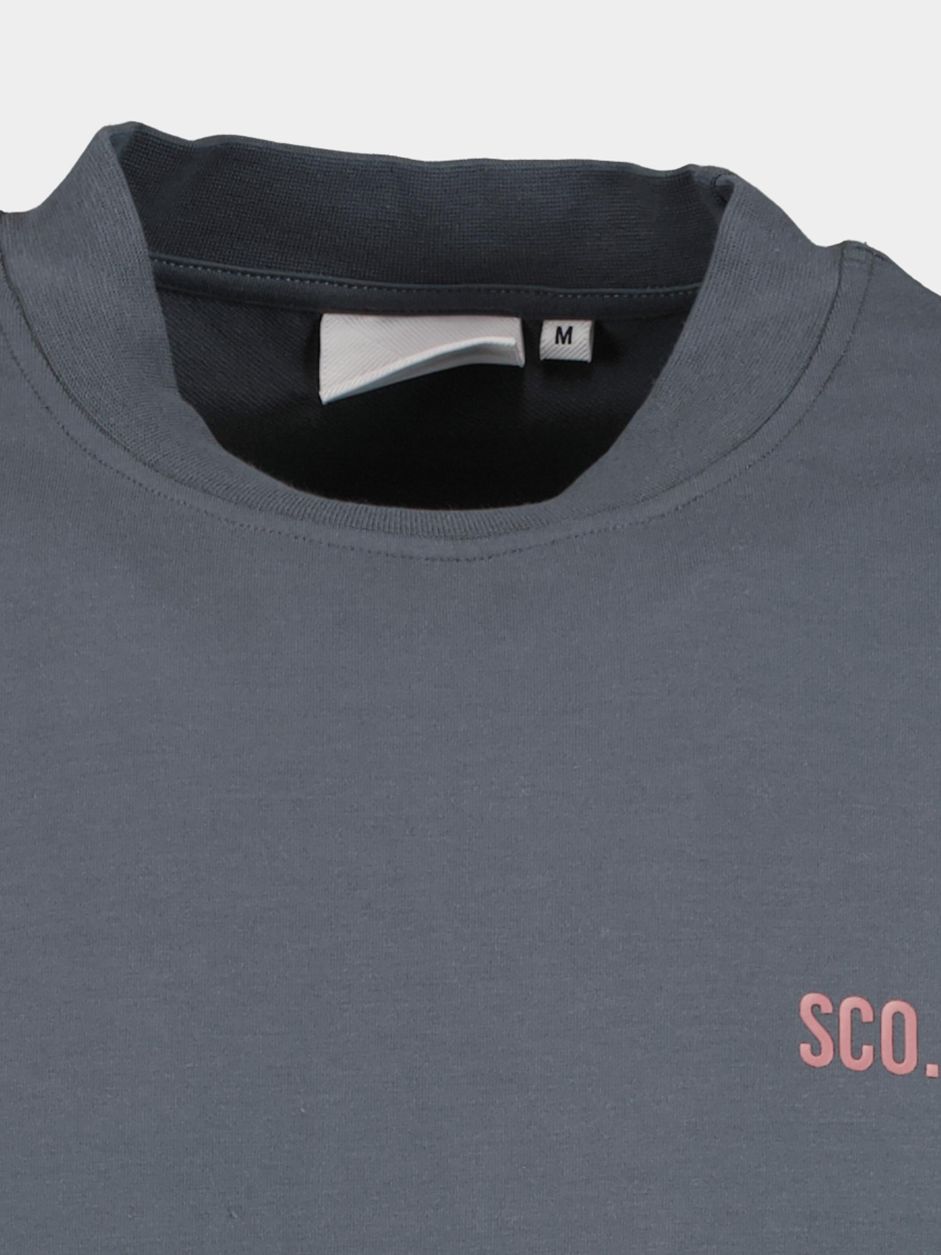 Supply & Co. T-shirt korte mouw Blauw Basic Tee With Chestlogo 23308BA50/267 midnight