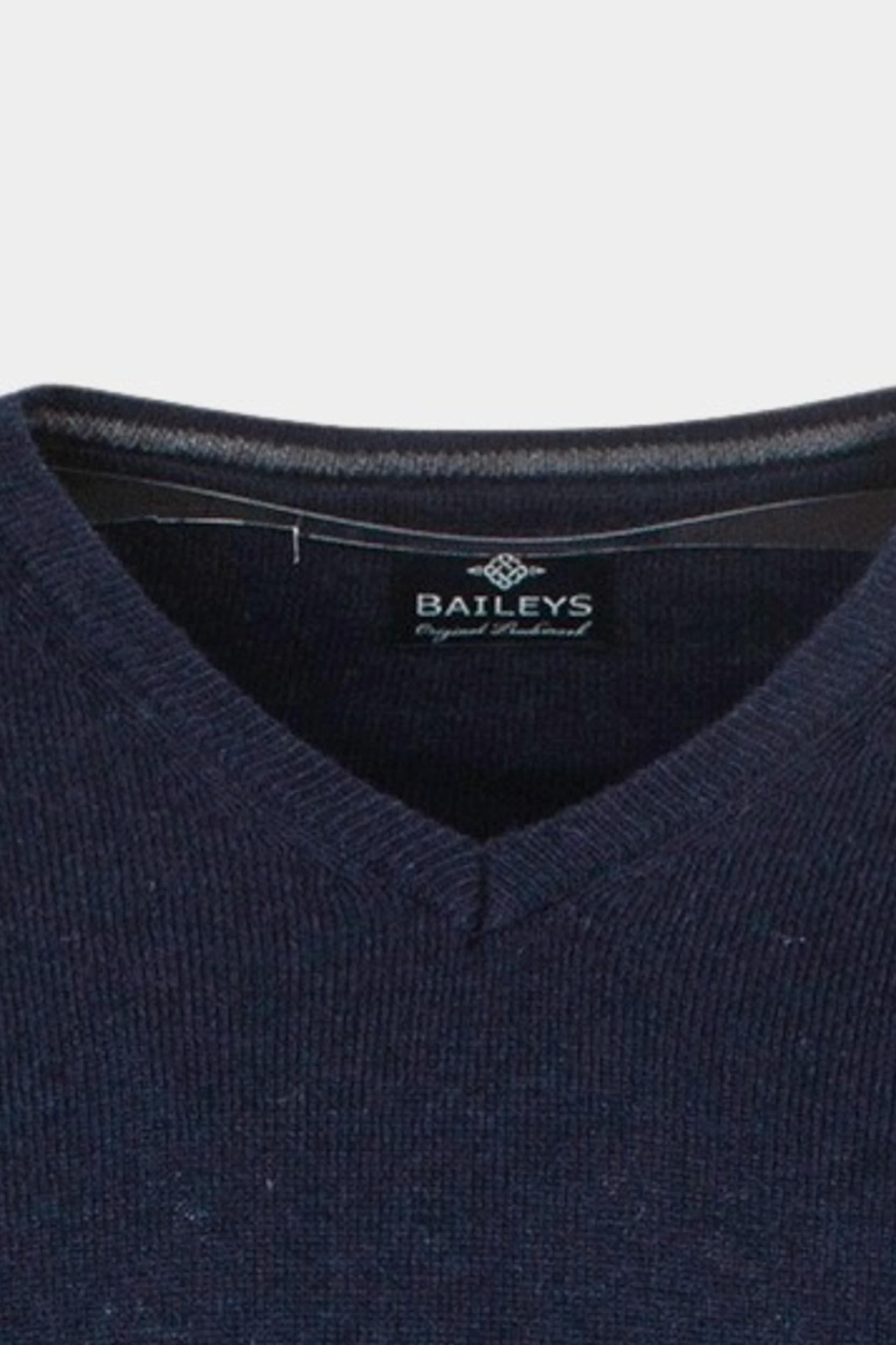 Baileys Pullover Blauw 100% Lamswool melange 320071/60