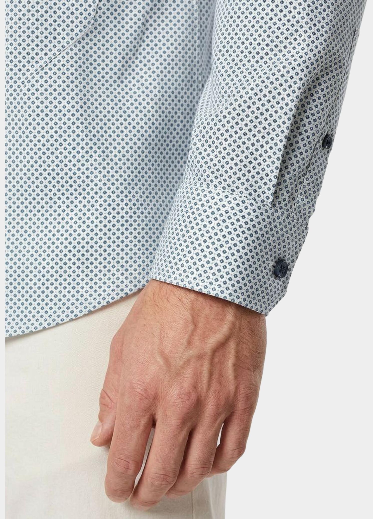 Casamoda Overhemd heren Blauw B.D. Casual Fit 454390200/150