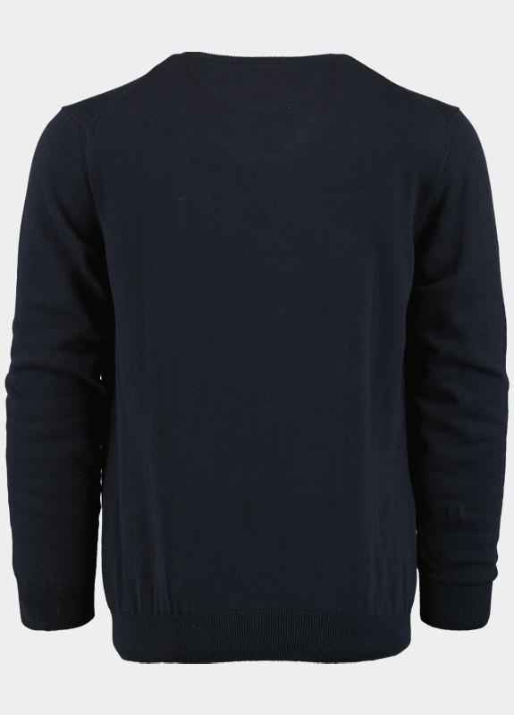Bos Pullover Blauw Ronde hals 100% katoen 528200CCT-13/60