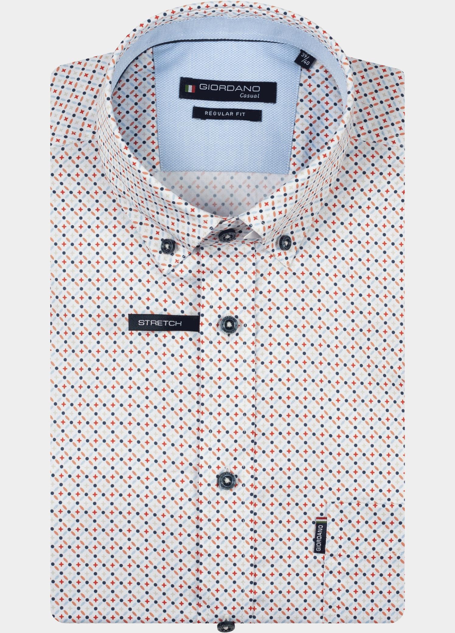 Giordano Overhemd heren Rood Ivy Long Sleeve Button Down S 617017/30