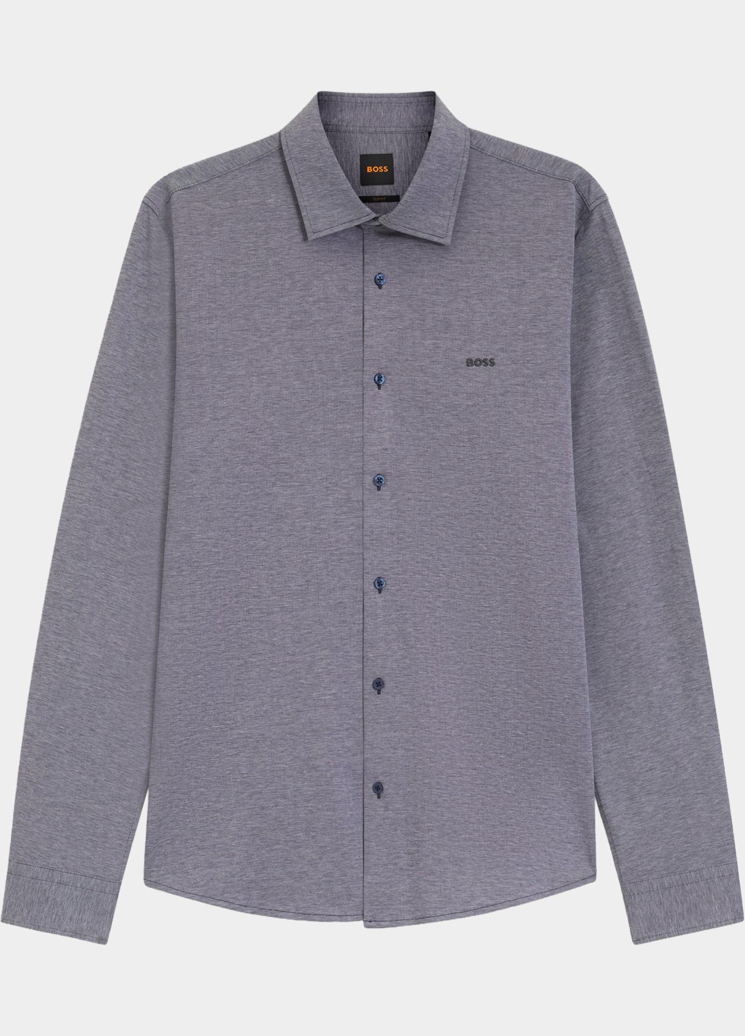 BOSS Orange Casual hemd lange mouw Blauw Mysoft_2_M 10260281 01 50519748/406