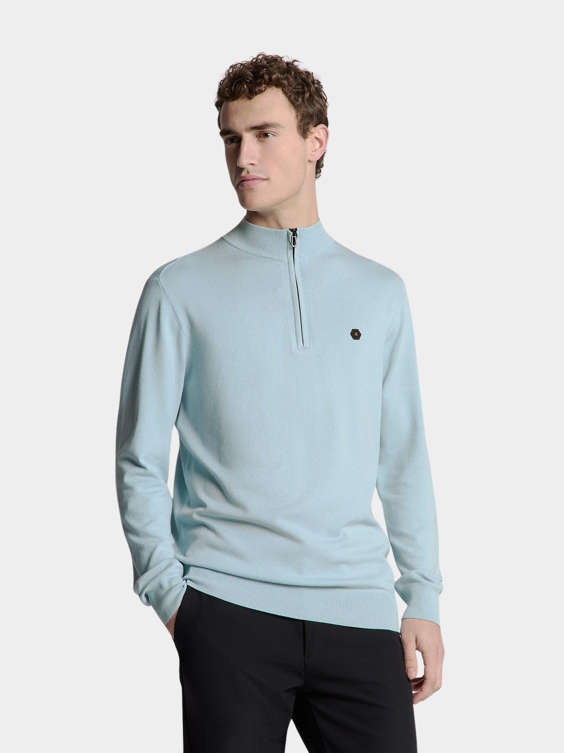 No Excess Half Zip Blauw  27210106SN/151