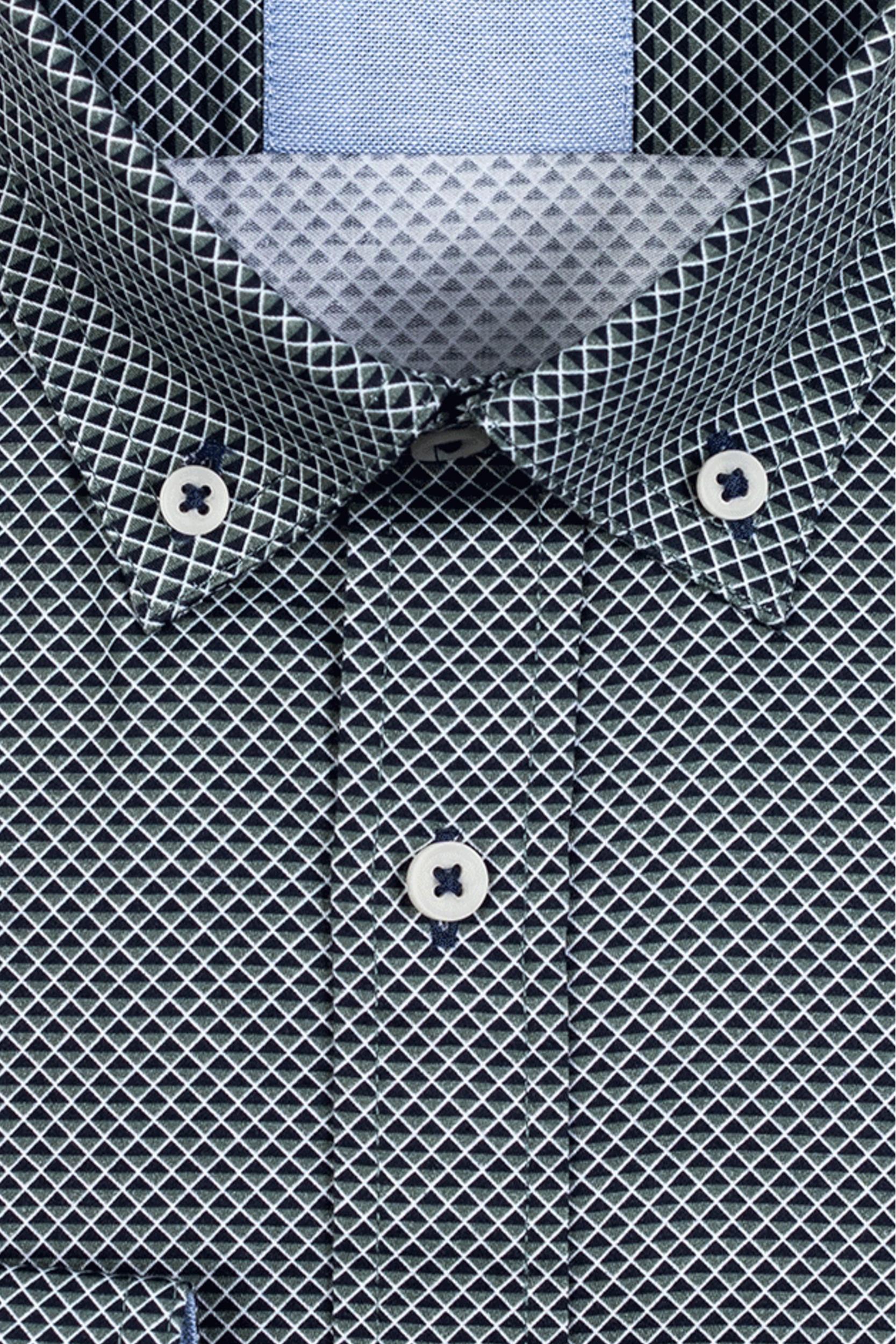 Giordano Casual hemd lange mouw Groen Ivy 327007/70