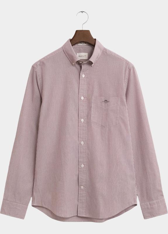 Gant Casual hemd lange mouw Rood REG CLASSIC POPLIN BANKER SHI 3000140/604