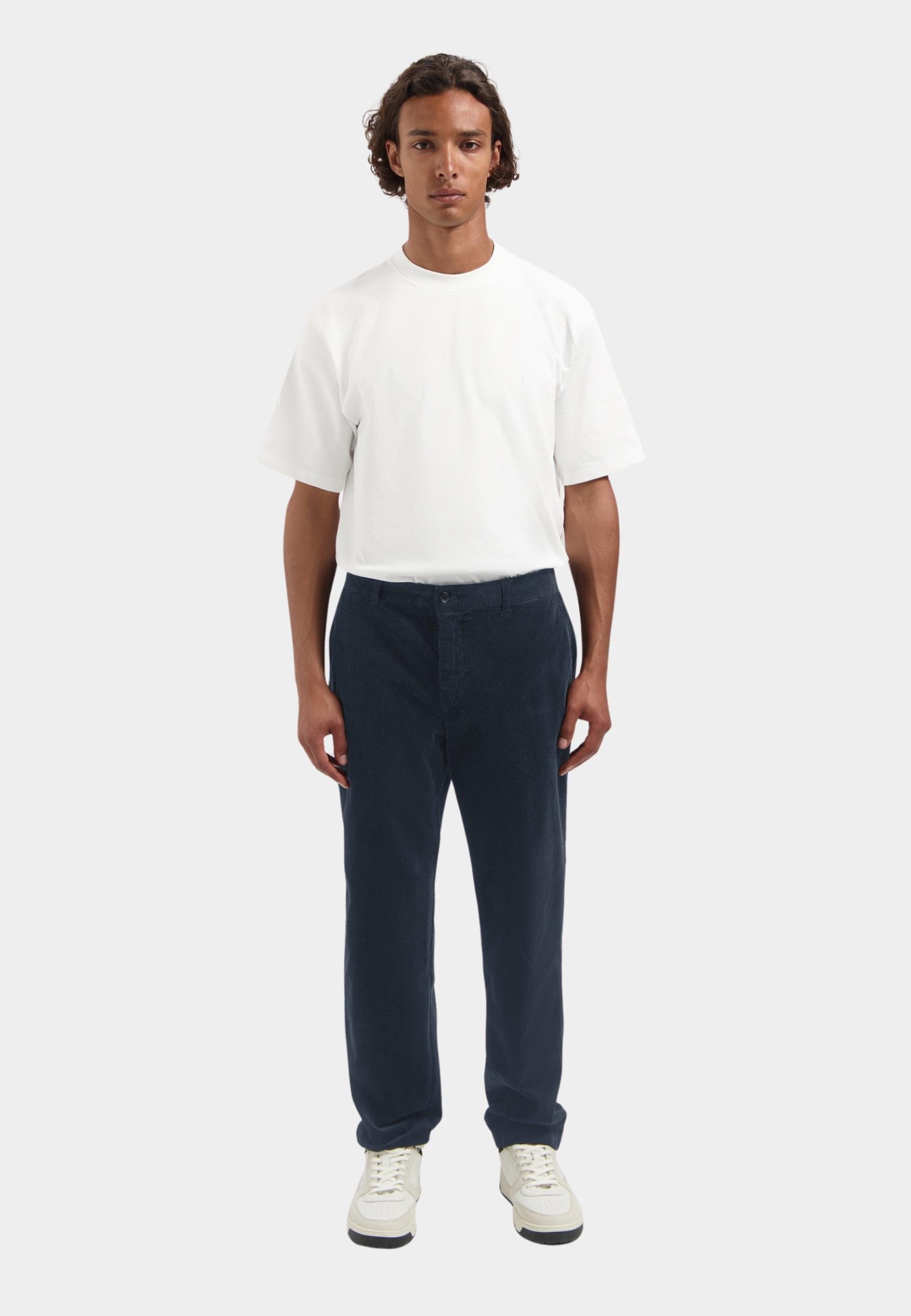 Dstrezzed Ribbroek Blauw DS_Logan Lt. Wide Rib Chino 501956/649