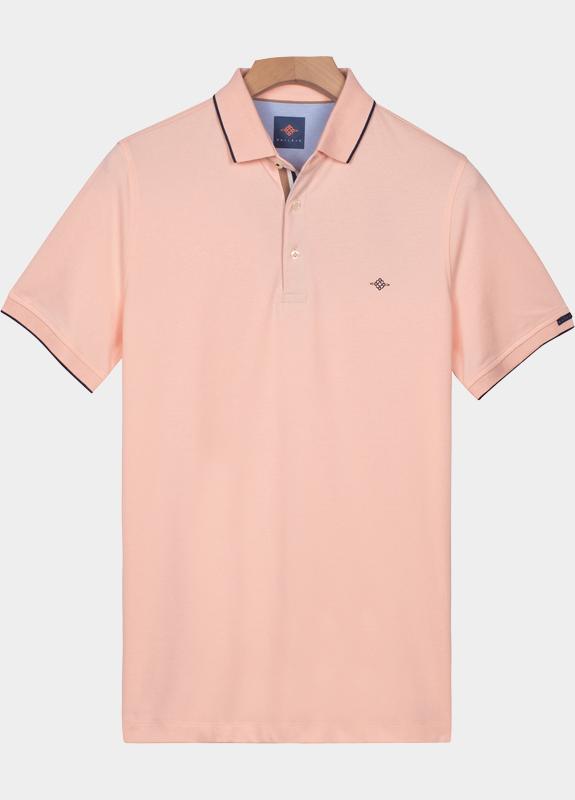 Baileys Polo heren Roze Poloshirt 2-tone Solid 615214/31