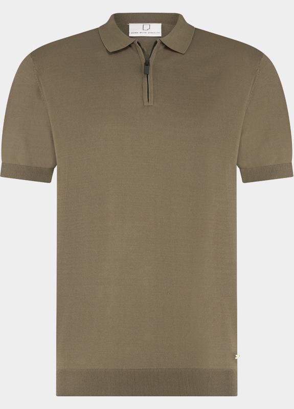 Born With Appetite Polo heren Bruin Dan Knitted Polo Ss BWA00006DA31/2002