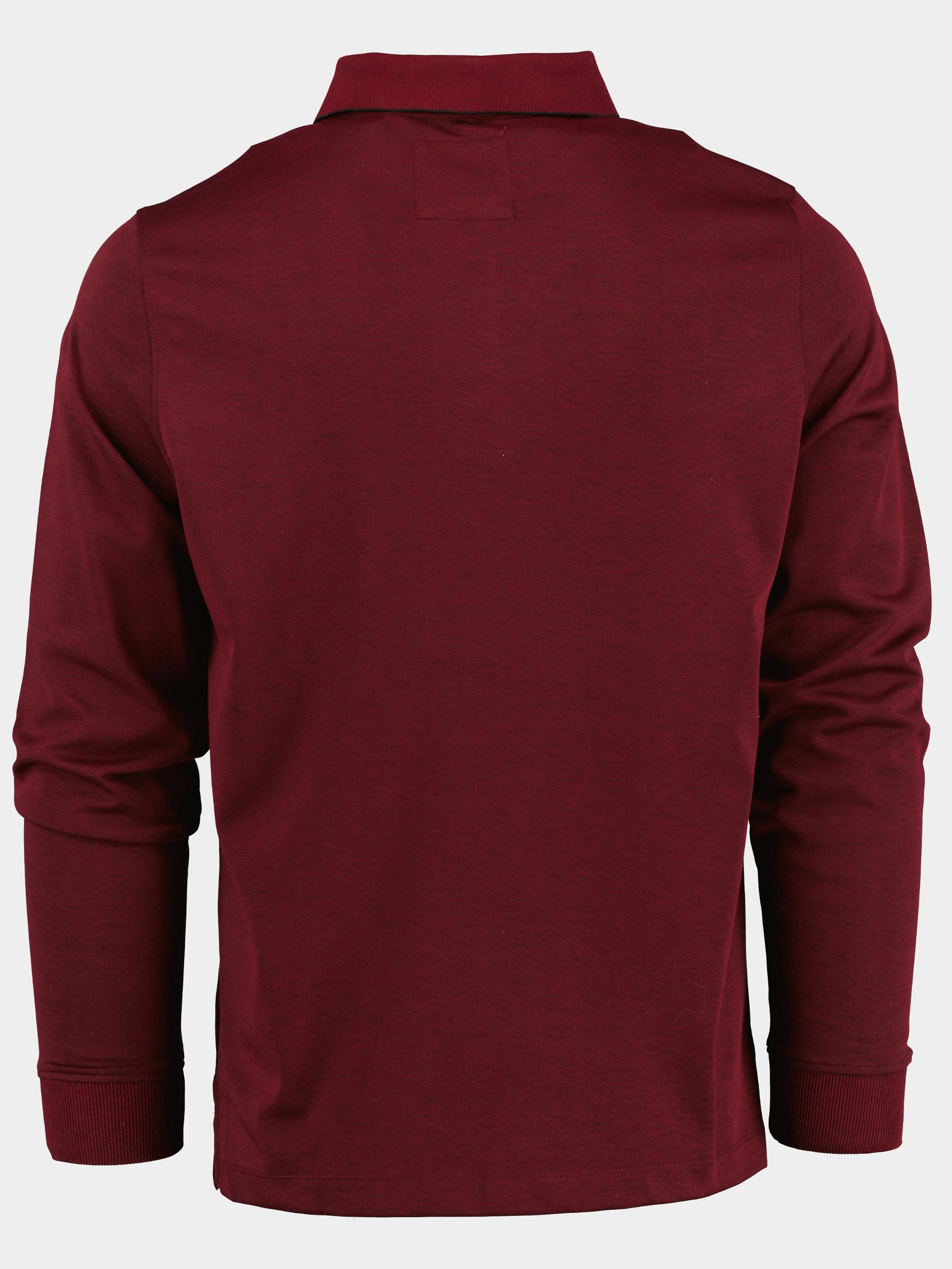 Basefield Polo lange mouw Rood Polo Shirt 1/1 219016675/406
