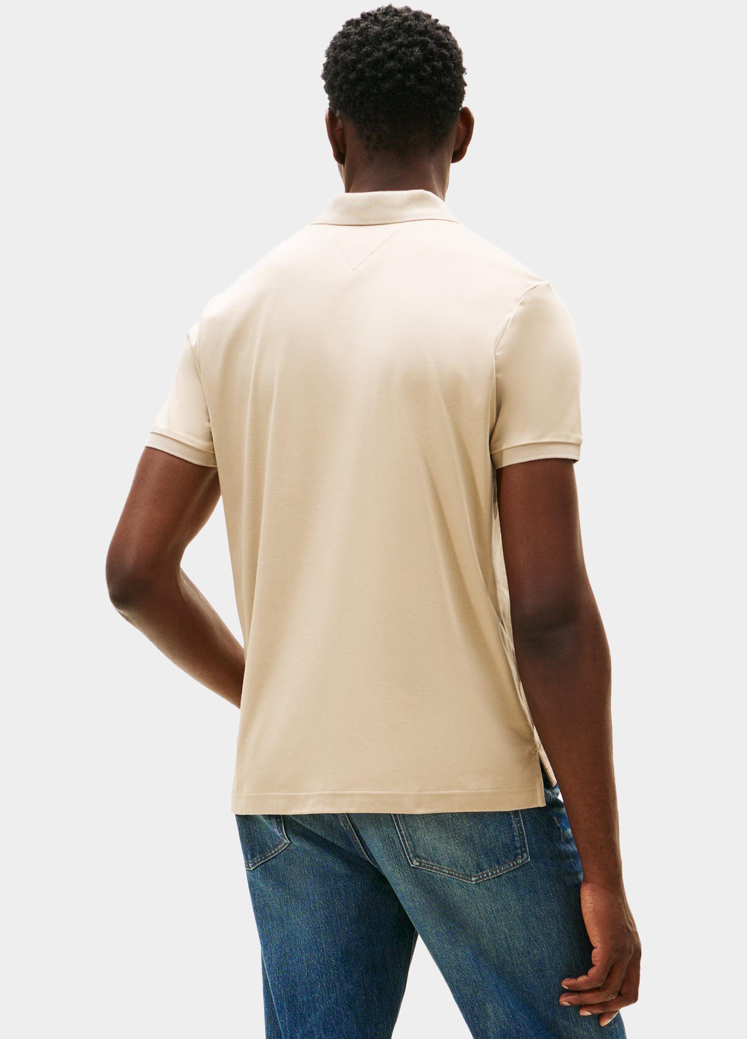 Tommy Hilfiger Polo heren Beige LIQUID COTTON REG SEASONAL PO MW0MW39994/RBT