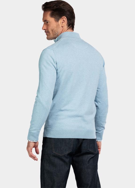 Baileys Half Zip Blauw Pullover 1/2 zip  Pima Cotton 528400/615